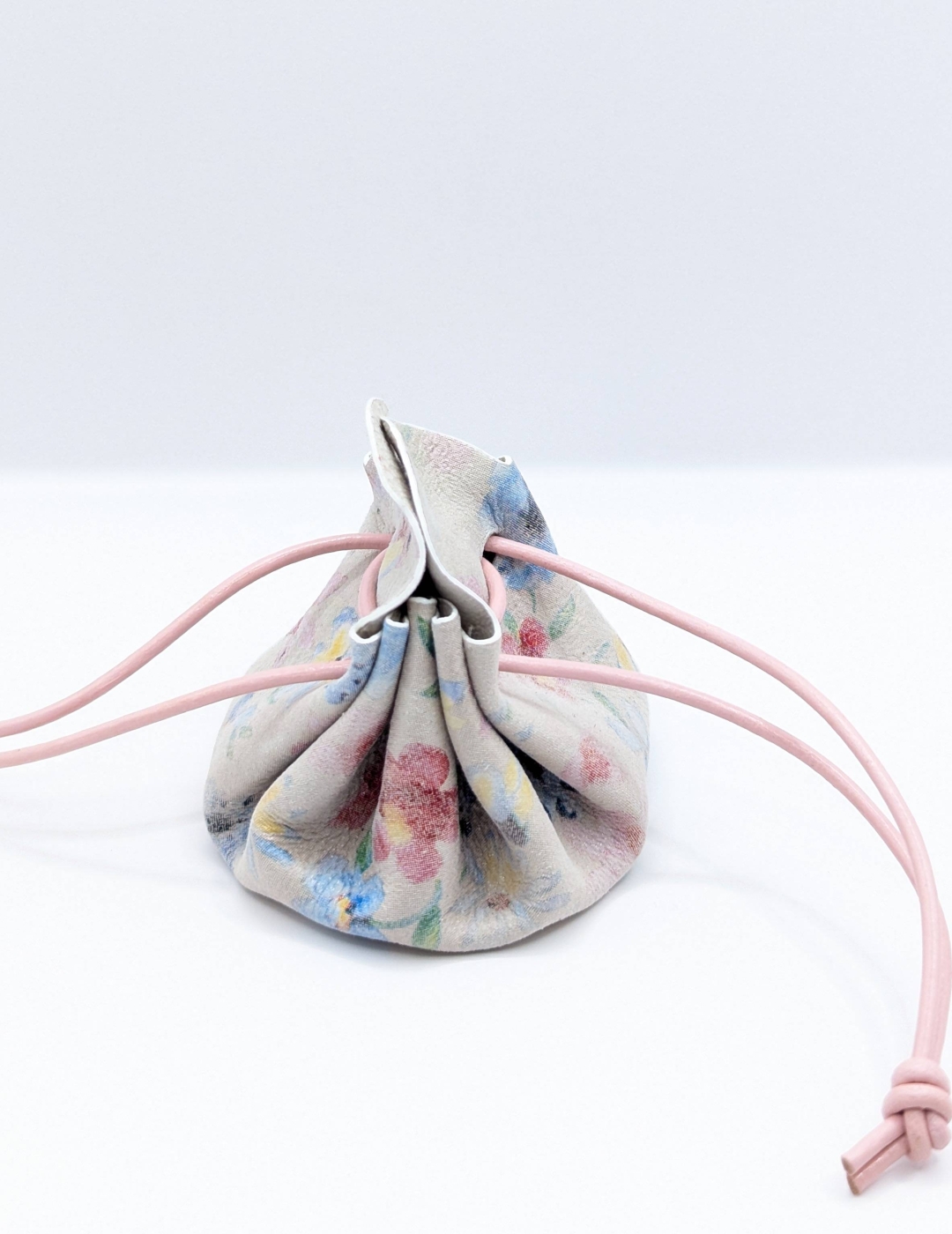 Petite bourse Beige rosé fleuri