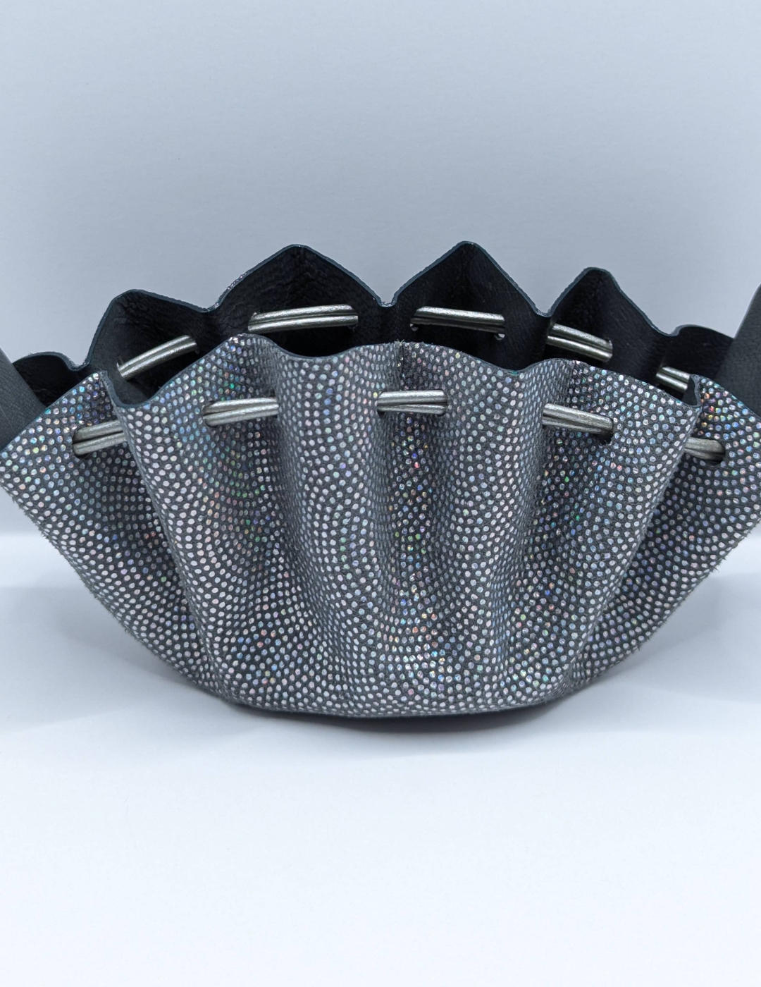 Grande bourse Argenté Pailleté