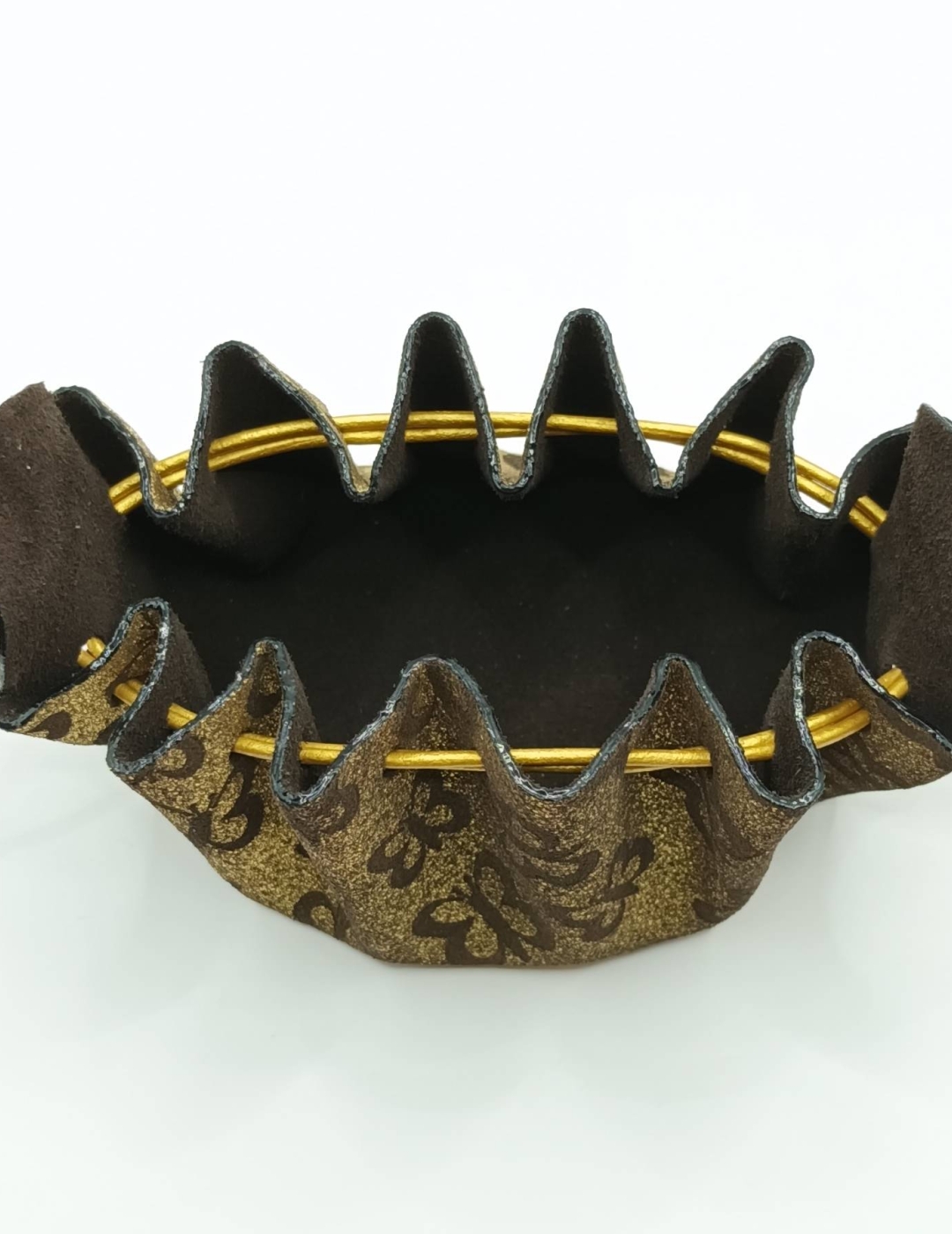 Grande bourse Doré Motif papillons