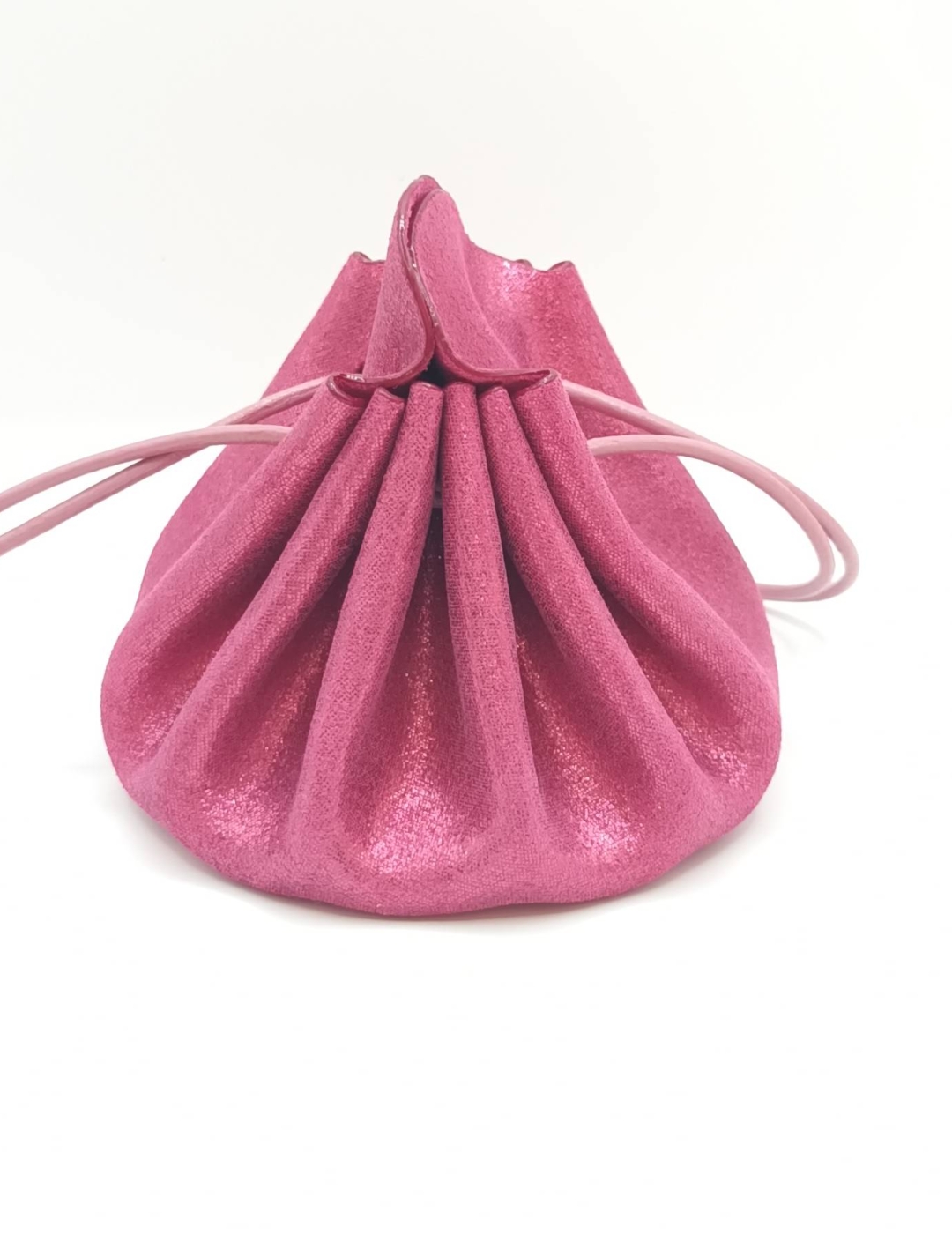 Grande bourse Rose métallisé