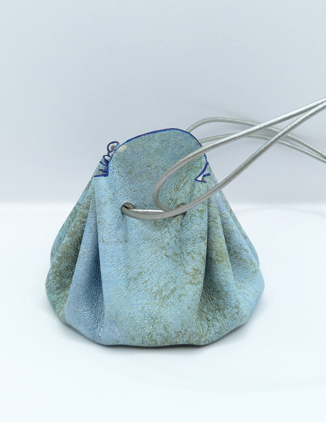 Grande bourse Bleu clair nuancé gris