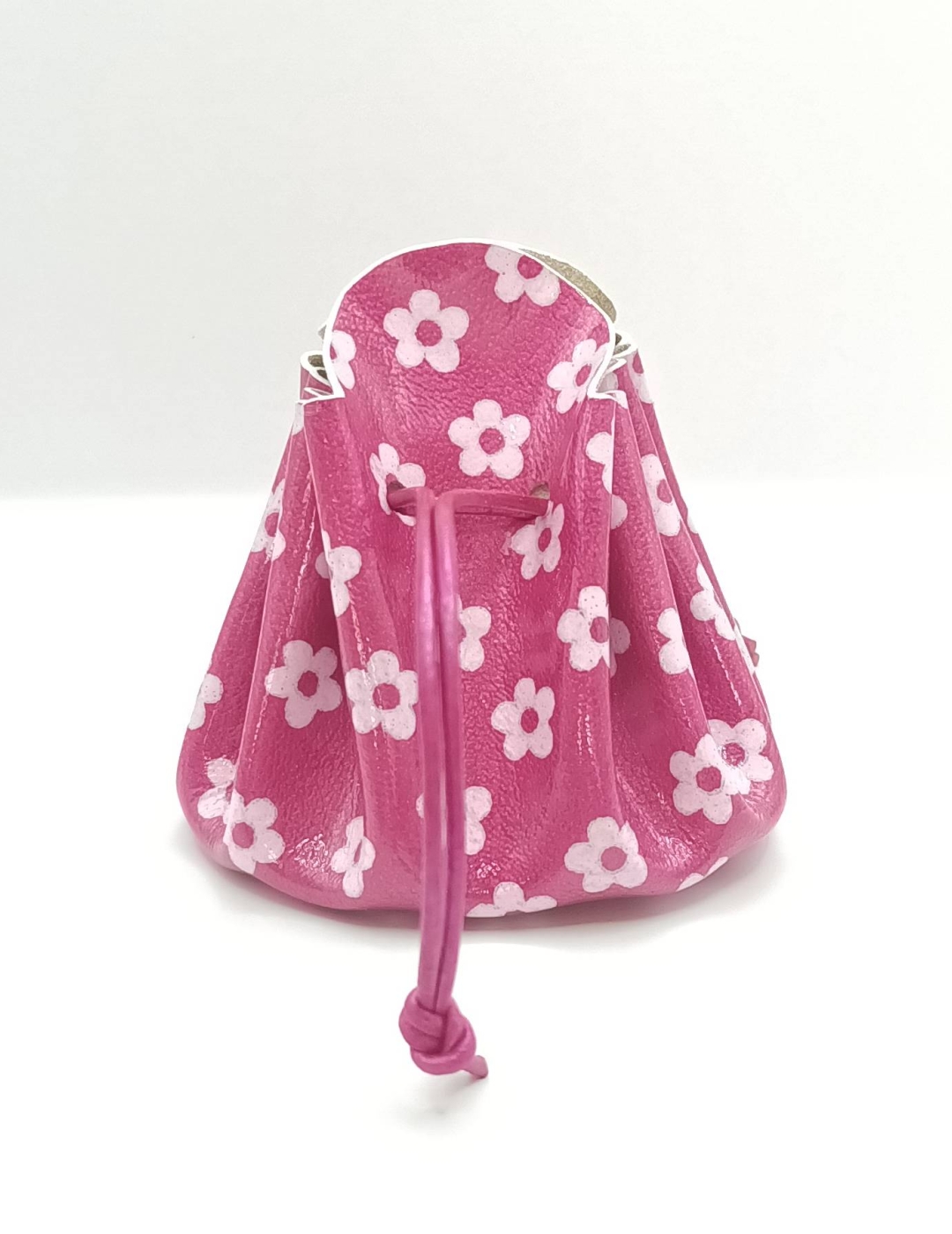 Grande bourse Rose foncé Motif petites fleurs