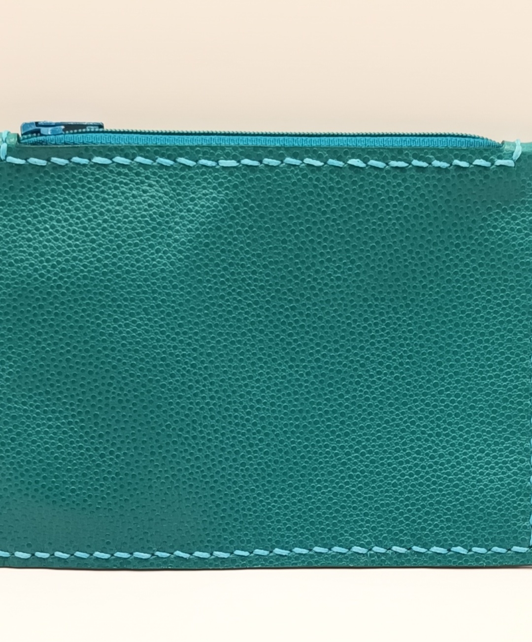 Porte-monnaie bleu canard et bleu