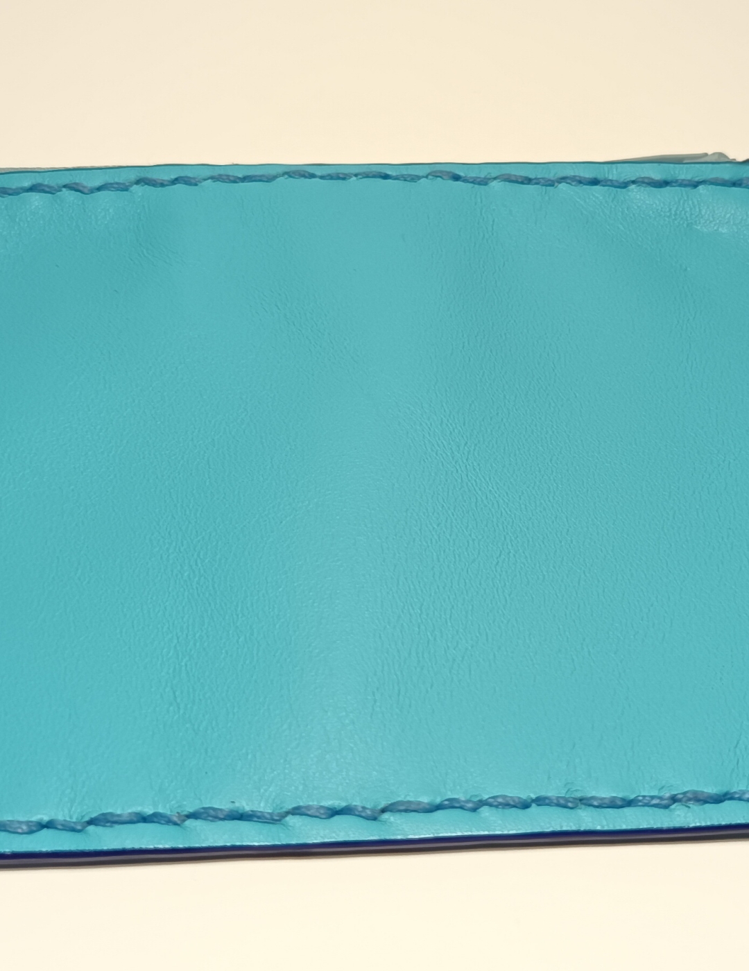 Porte-monnaie leu turquoise et bleu clair
