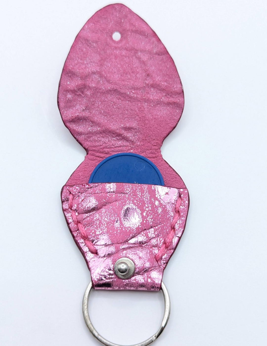 Étui à médiator Rose Barbie métallisé