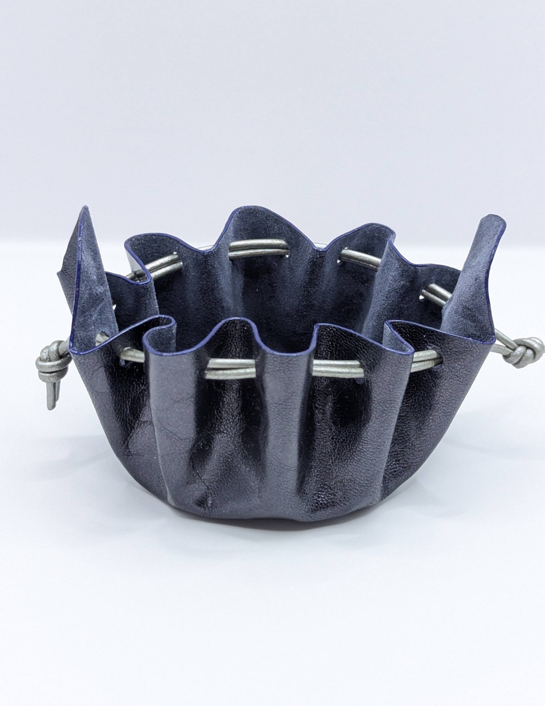 Petite bourse Bleu nuit Motif bulles