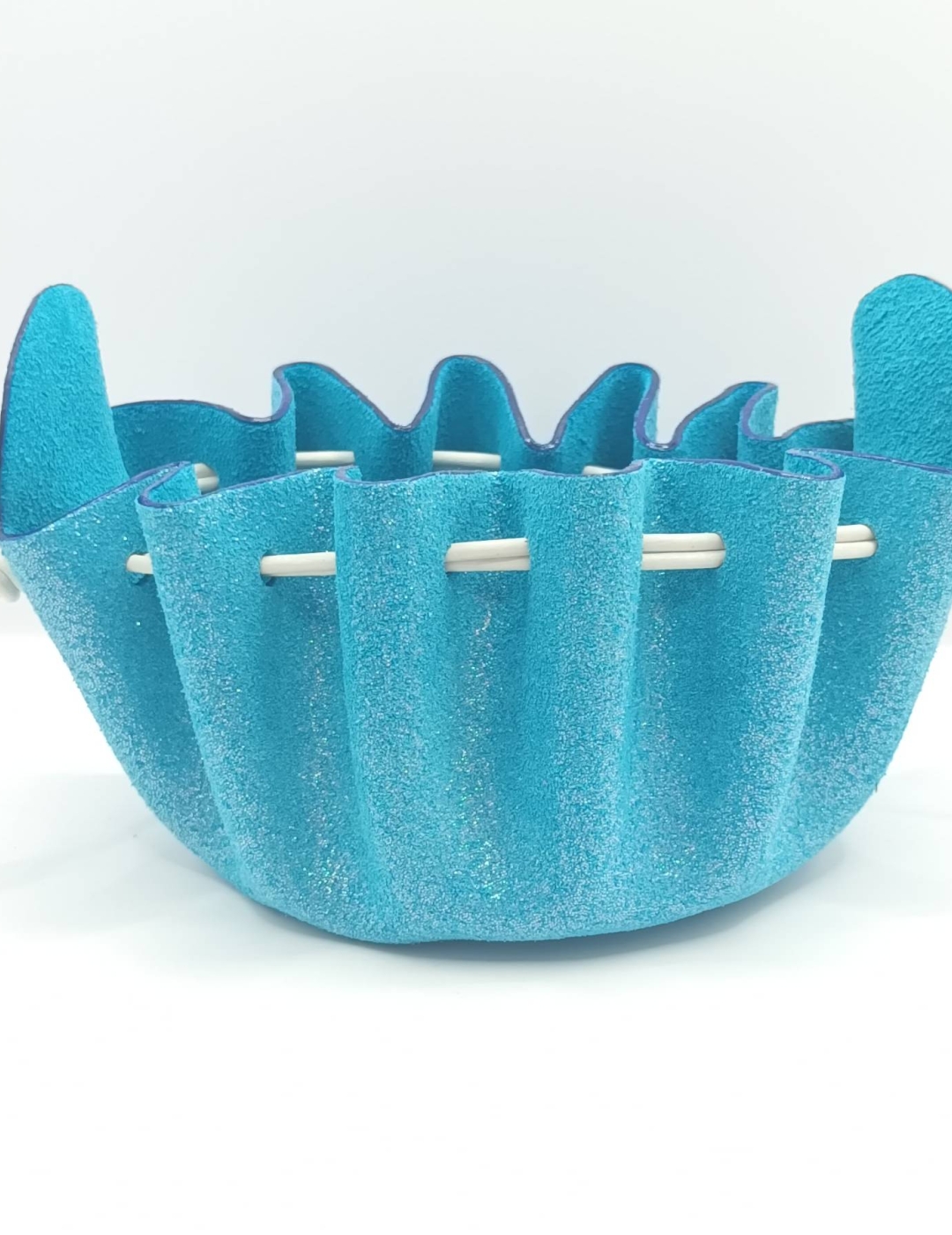 Grande bourse Bleu Pailleté