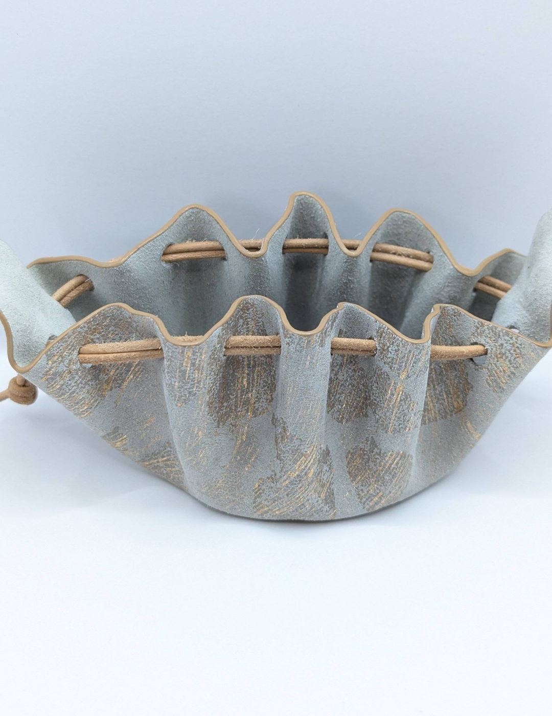 Petite bourse Beige Motif léopard doré