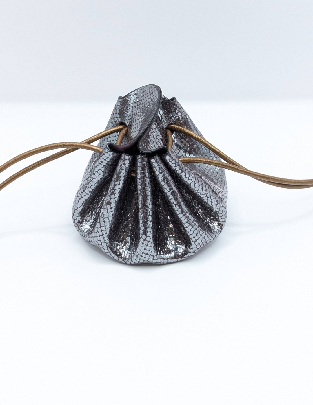 Petite bourse Noir argenté Pailleté