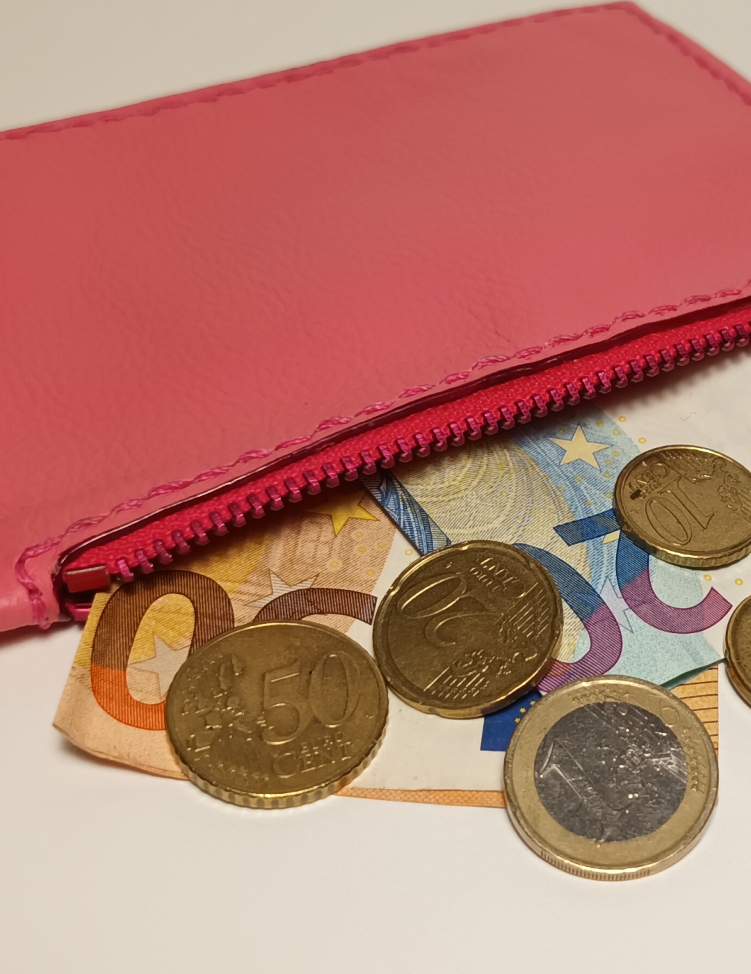 Porte-monnaie rose et rose bonbon