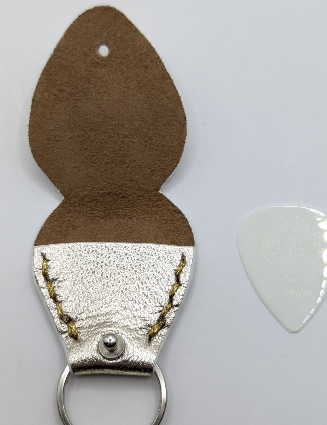 Étui à médiator Argenté doré