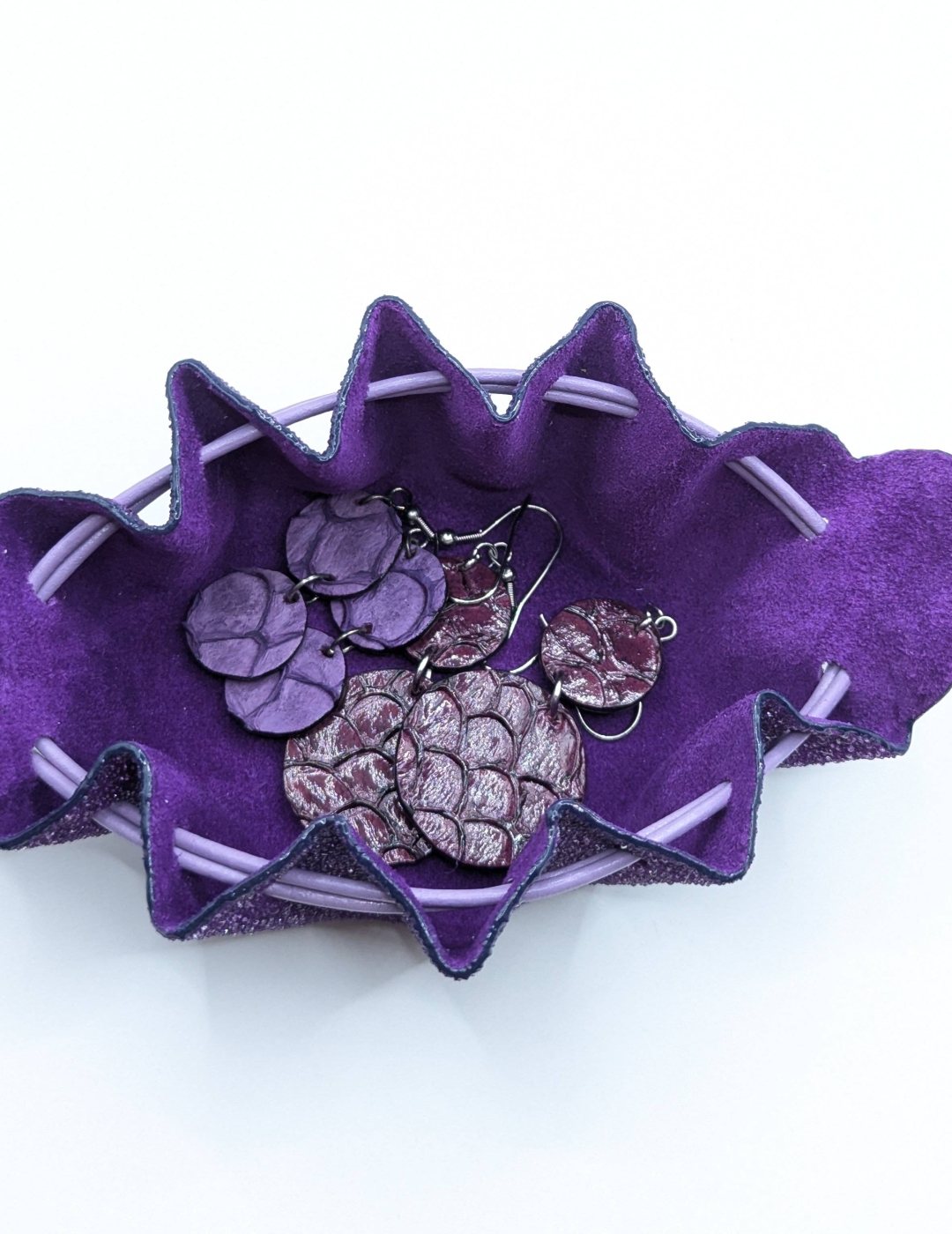 Petite bourse Violet Perlé