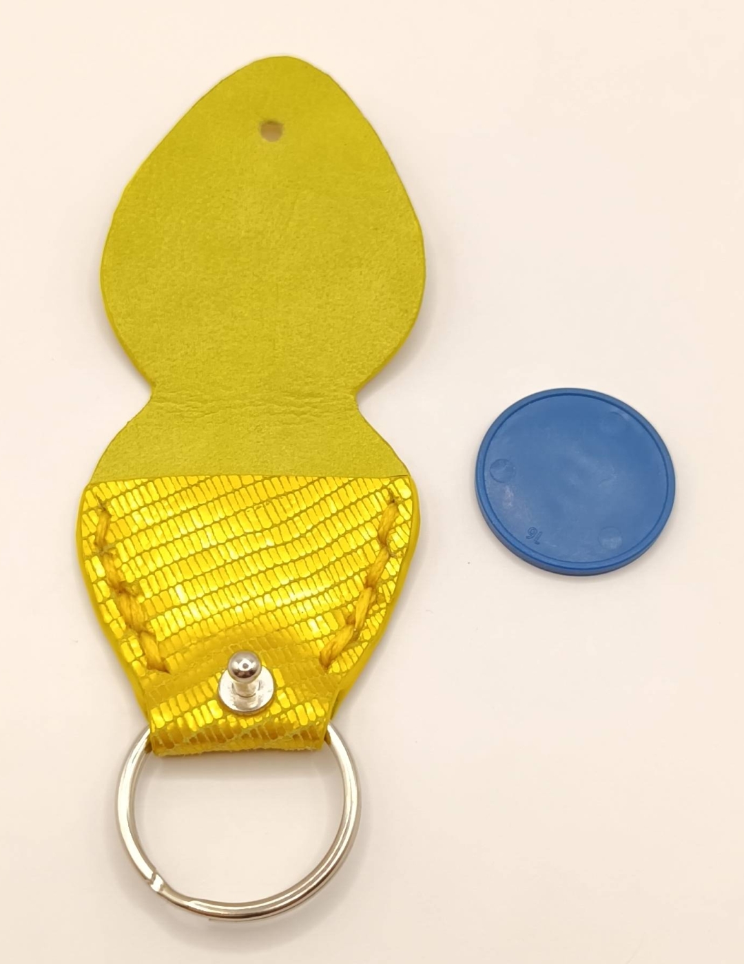 Étui à médiator Jaune doré métallisé