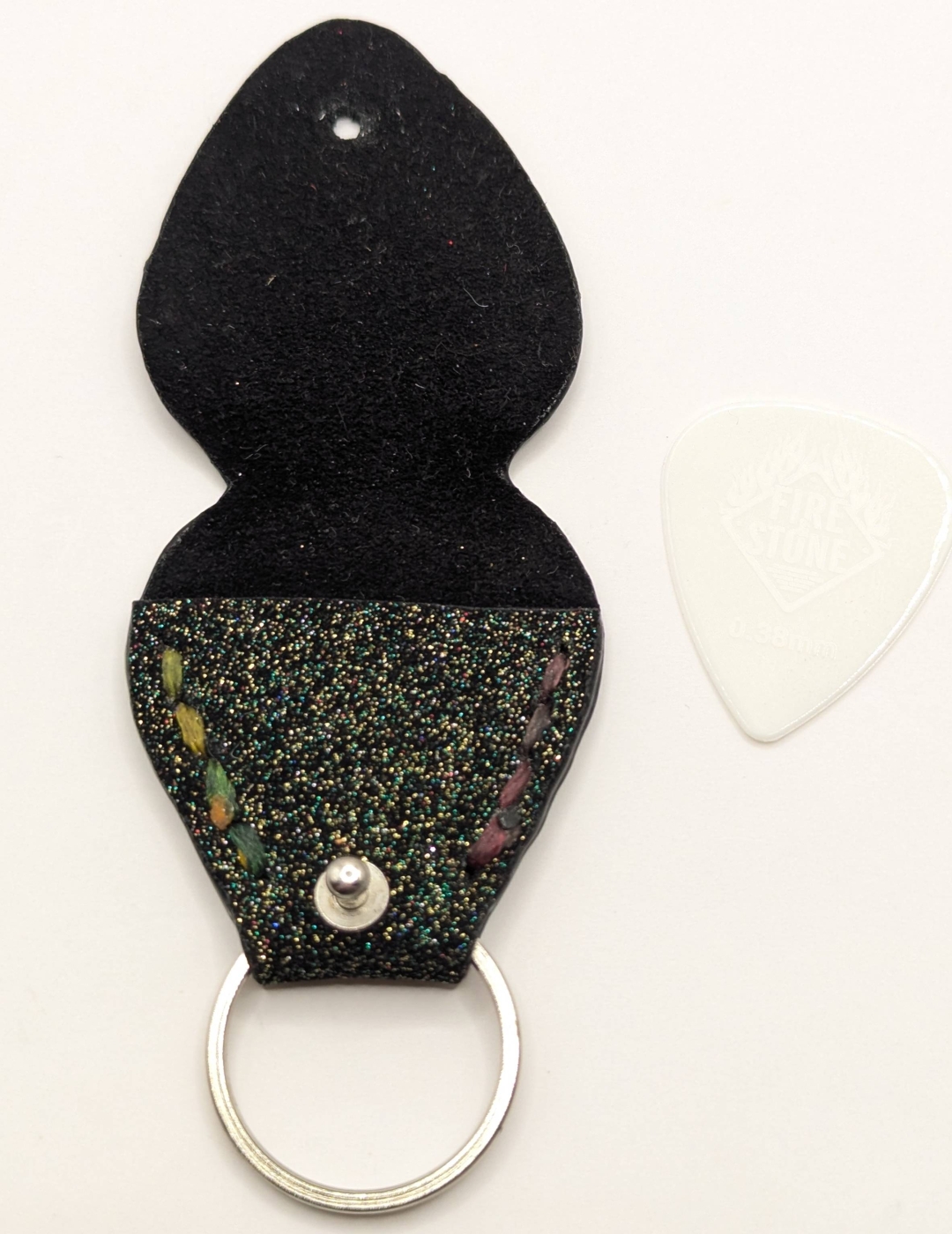 Étui à médiator Noir pailleté
