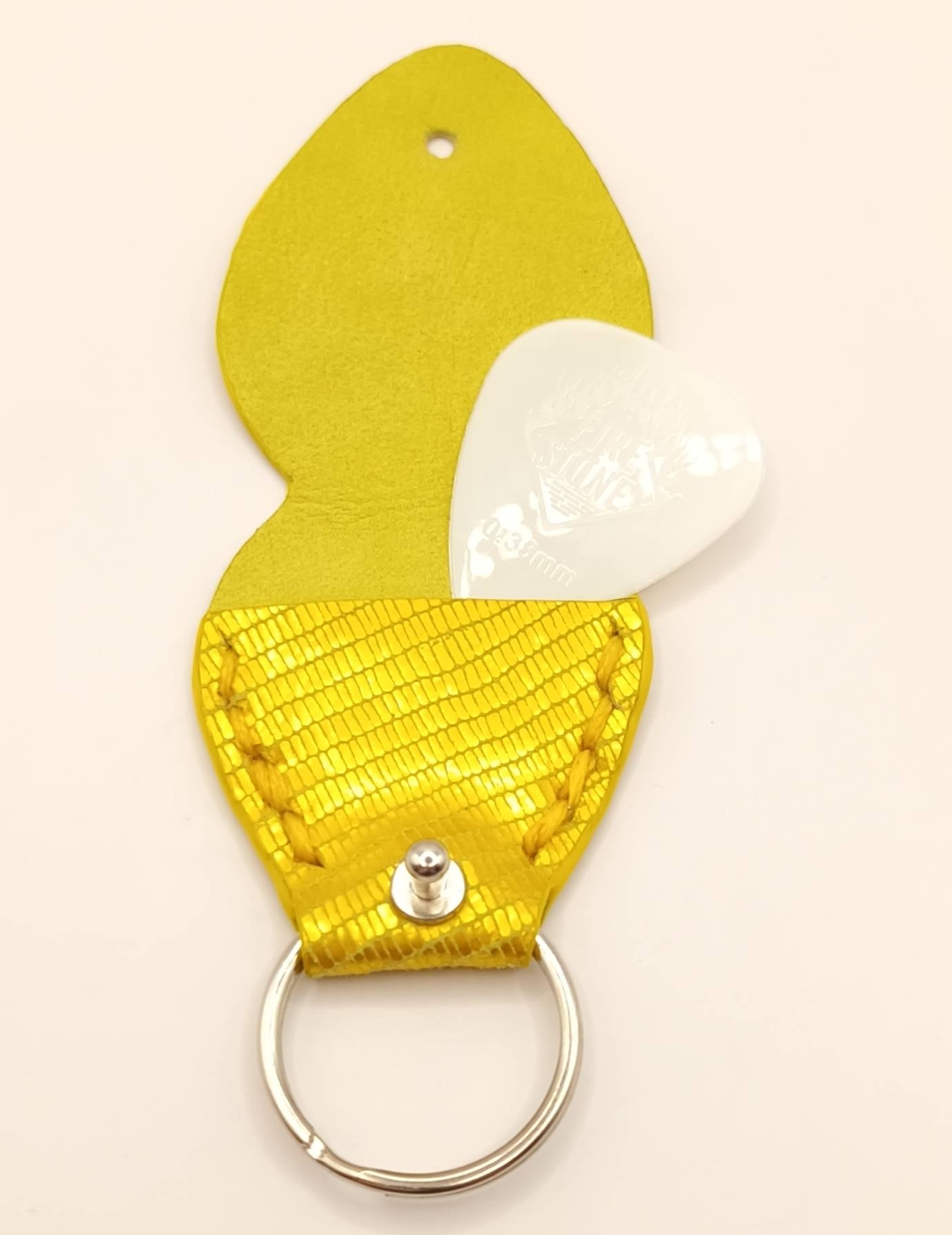 Étui à médiator Jaune doré métallisé