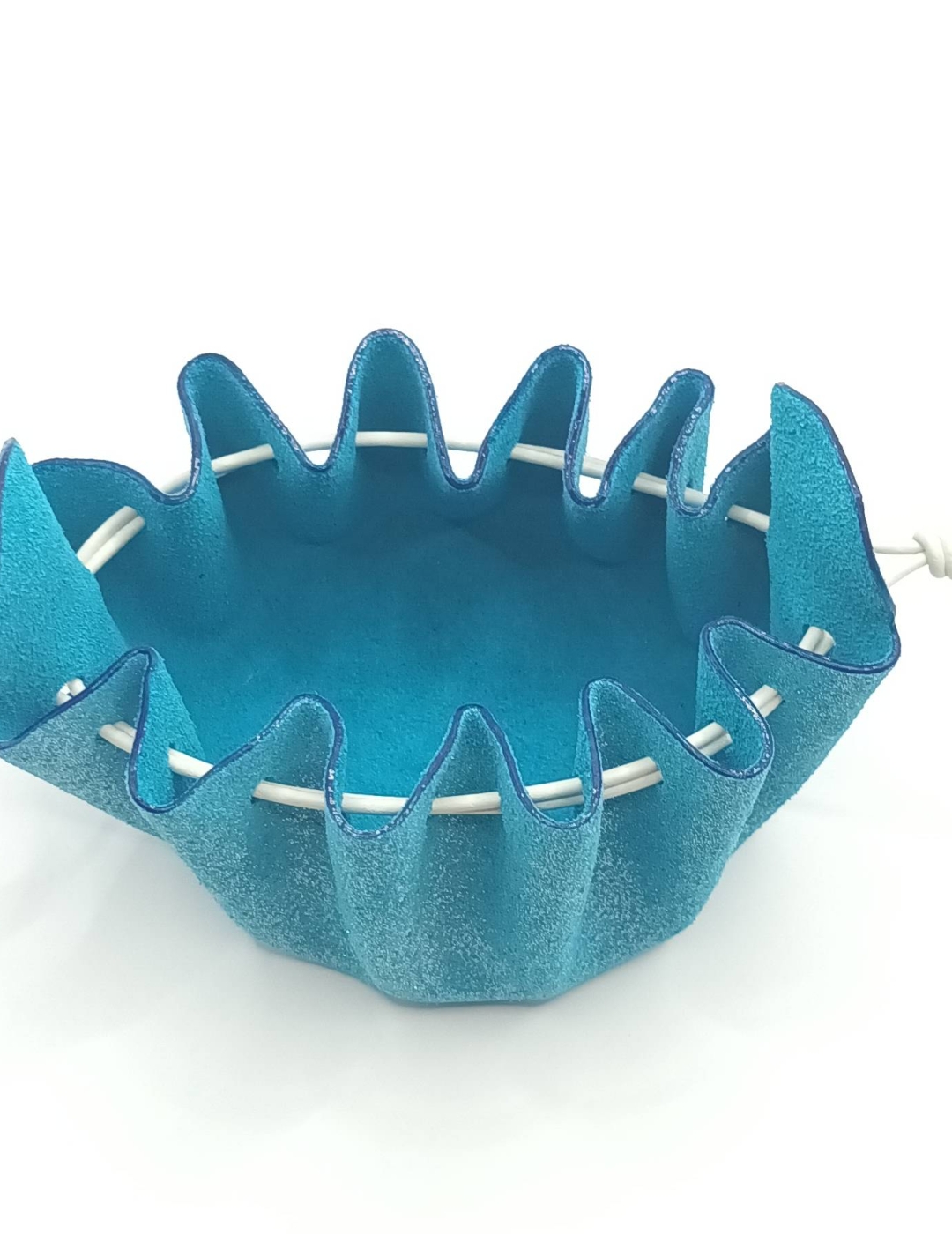 Grande bourse Bleu Pailleté