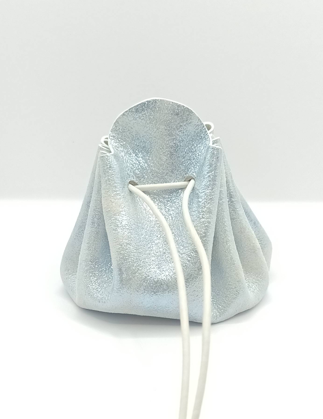 Grande bourse Bleuté argenté métallisé