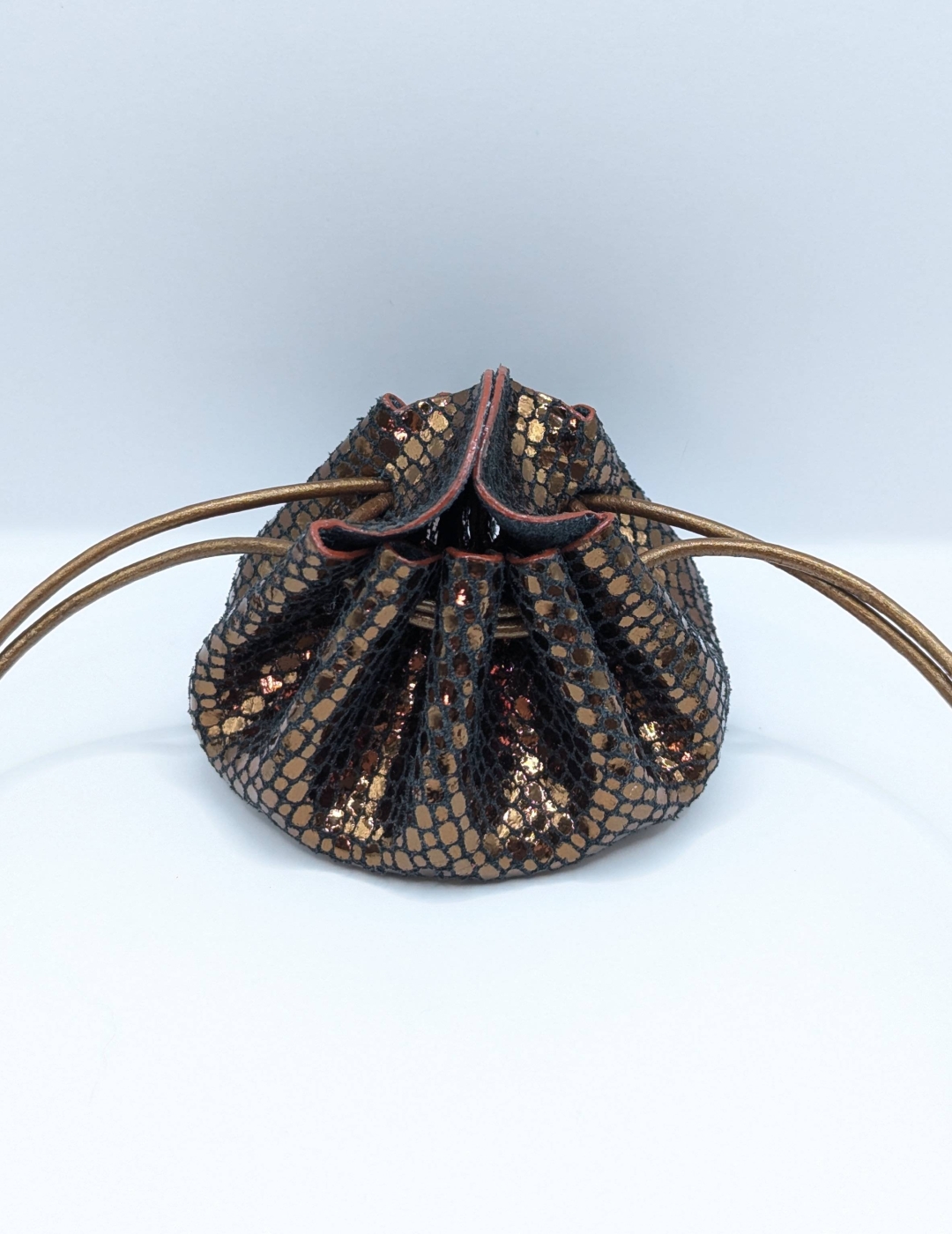 Petite bourse Bronze A grosses paillettes