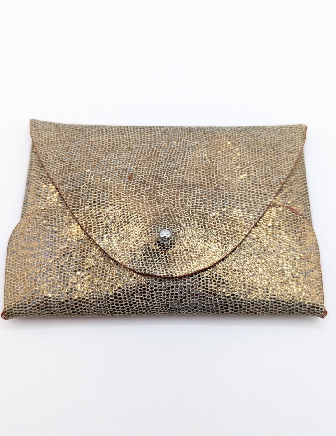 Porte-cartes Bronze pailleté