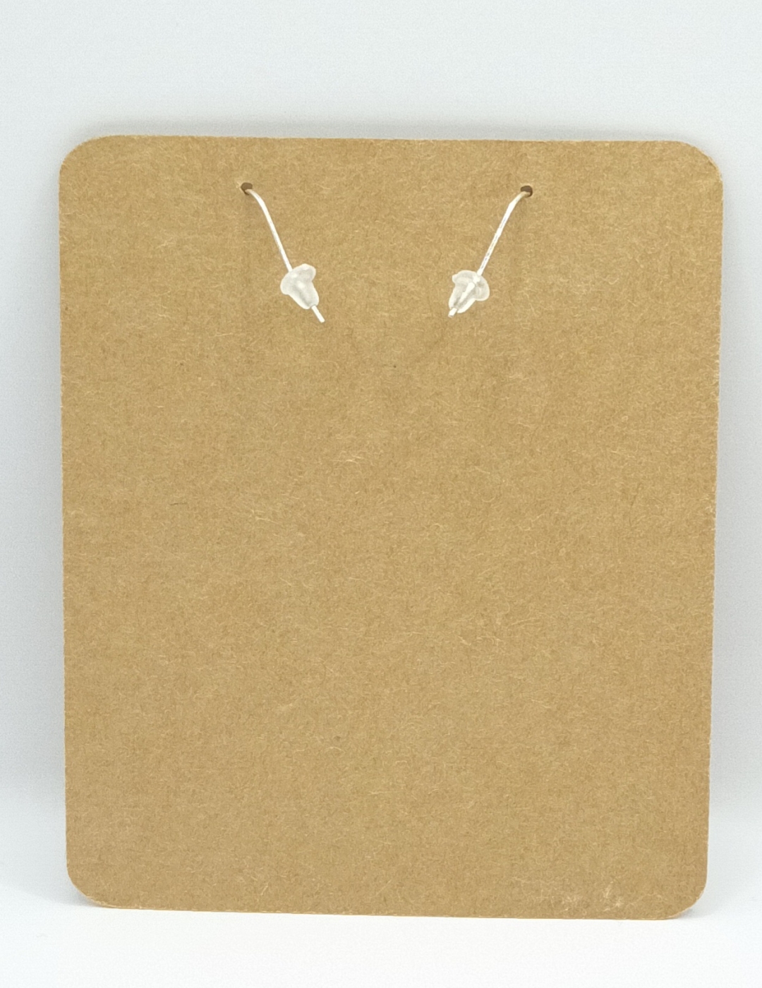 Boucles d’oreilles petite goutte en galuchat café au lait