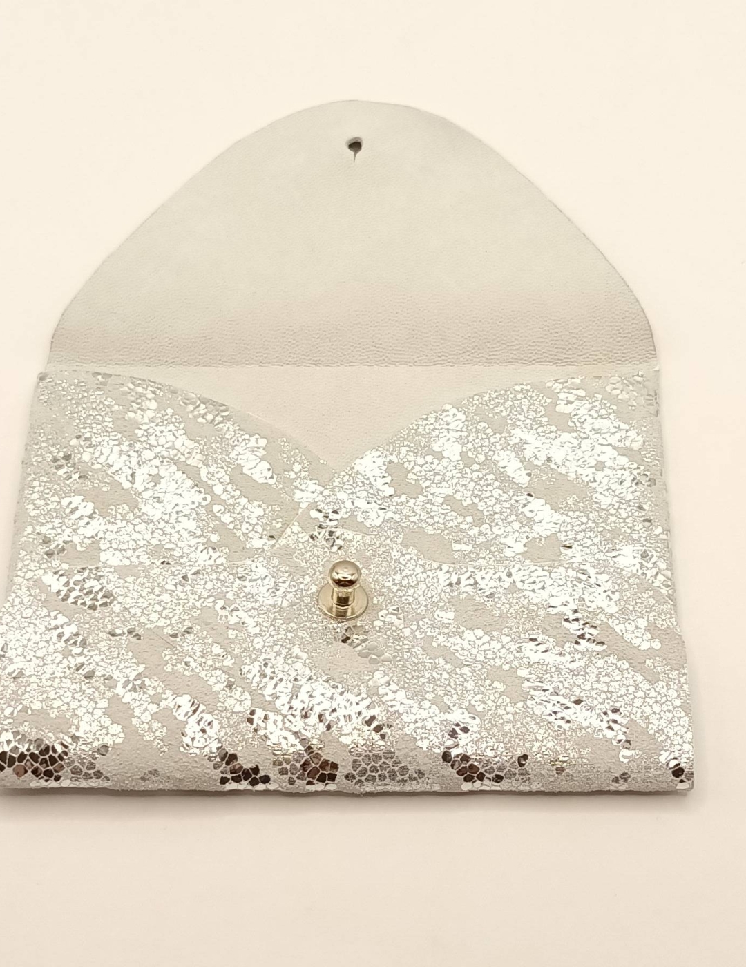 Porte-cartes Zébré argenté