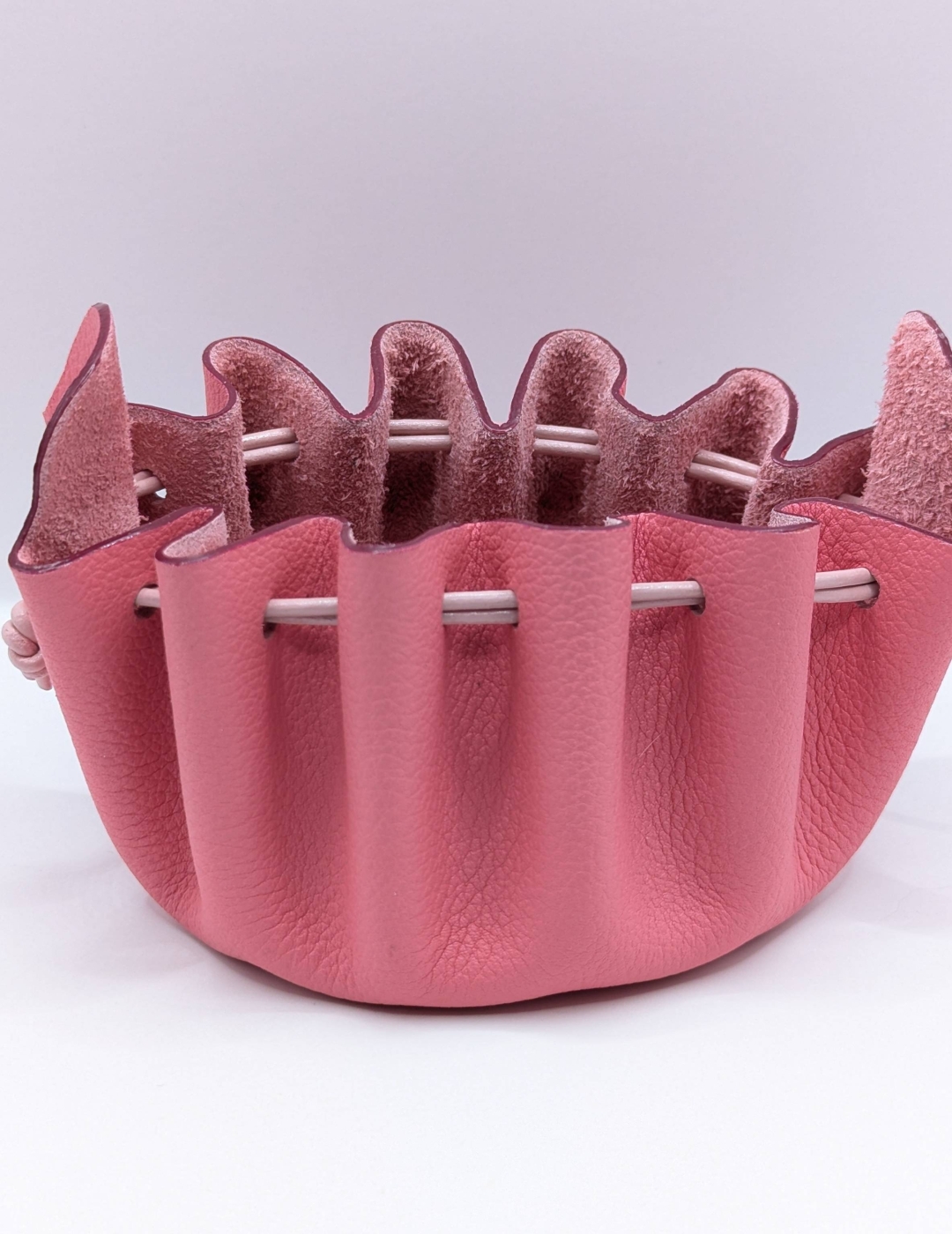 Grande bourse Rose bonbon Grainé