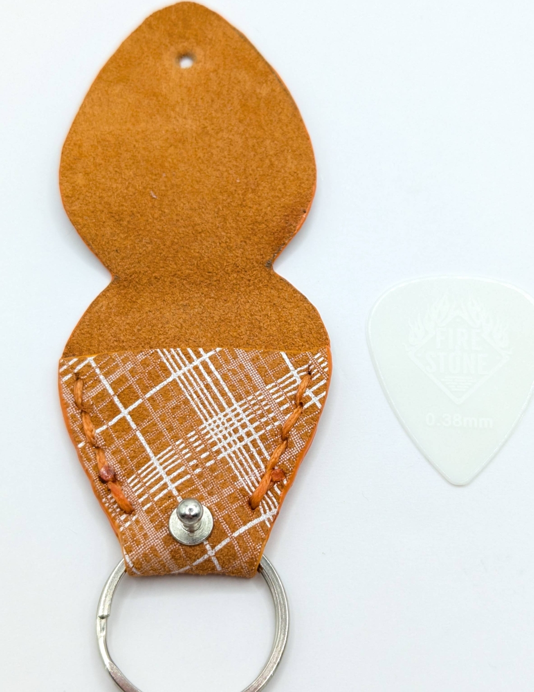 Étui à médiator Orange vichy