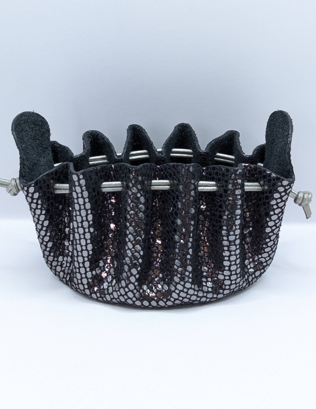 Grande bourse Noir A grosses paillettes