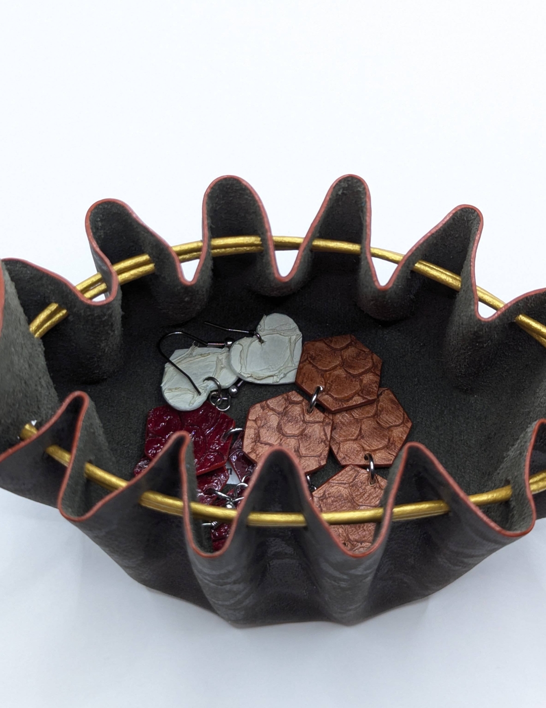 Grande bourse Marron foncé Motif léopard