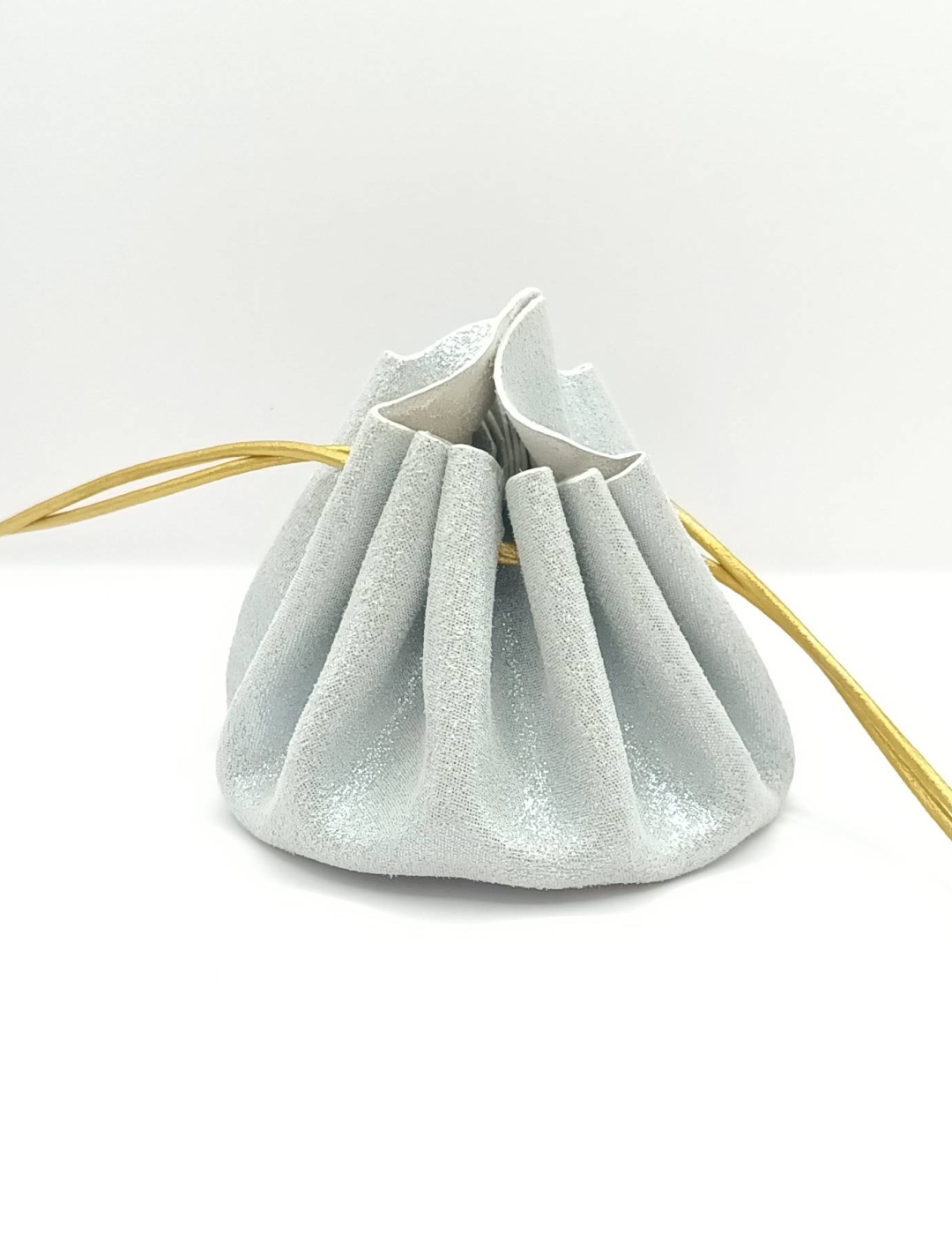 Grande bourse Blanc argenté Pailleté