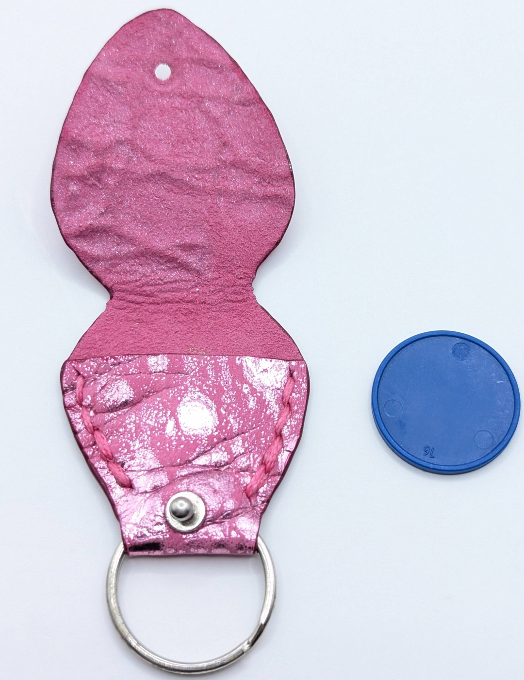 Étui à médiator Rose Barbie métallisé