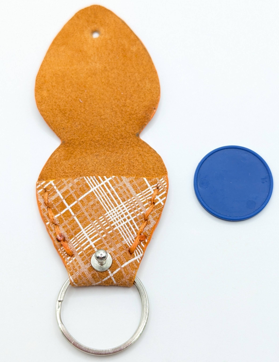 Étui à médiator Orange vichy