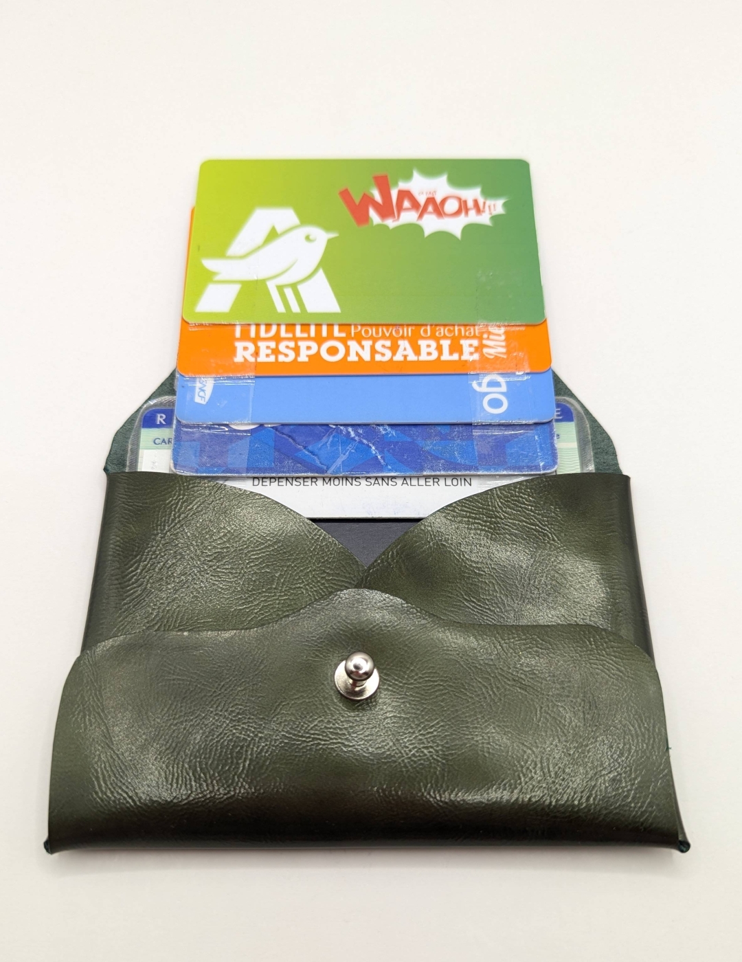 Porte-cartes Vert sapin vernis