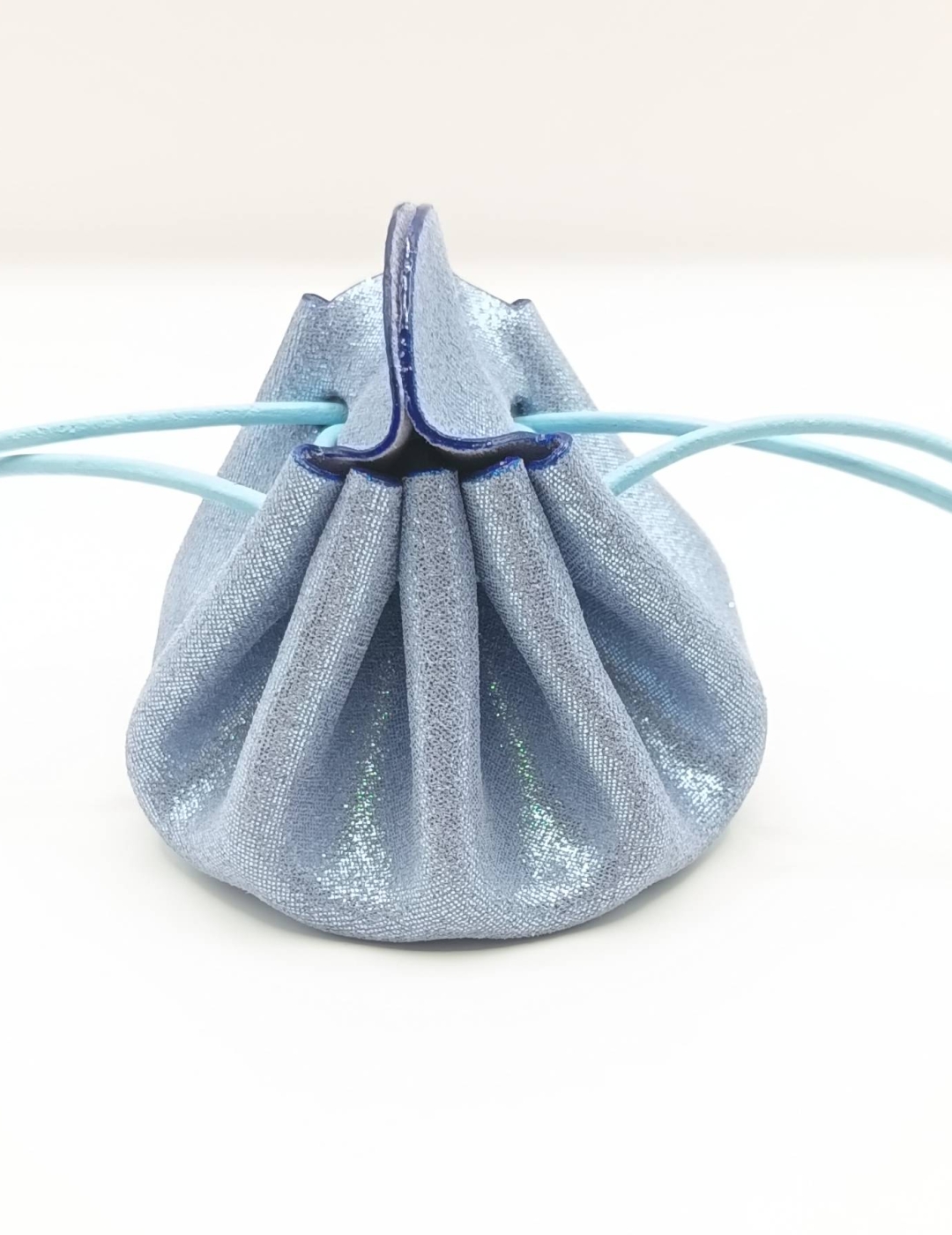 Petite bourse Bleu glacé Irisé