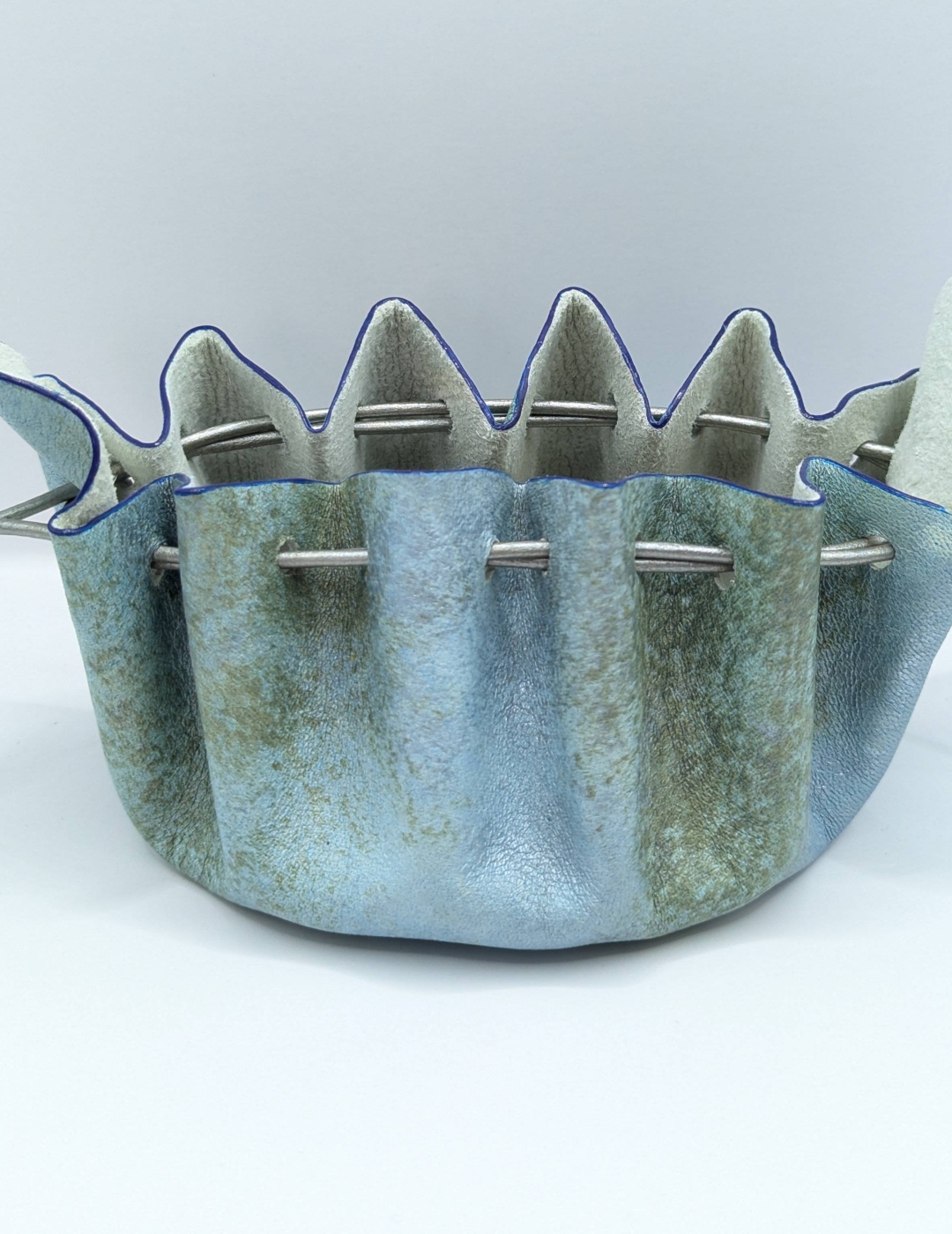 Grande bourse Bleu clair nuancé gris