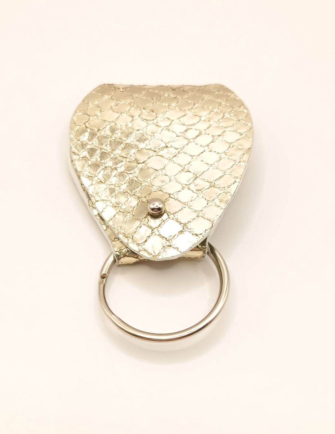 Étui à médiator Argenté doré imitation serpent