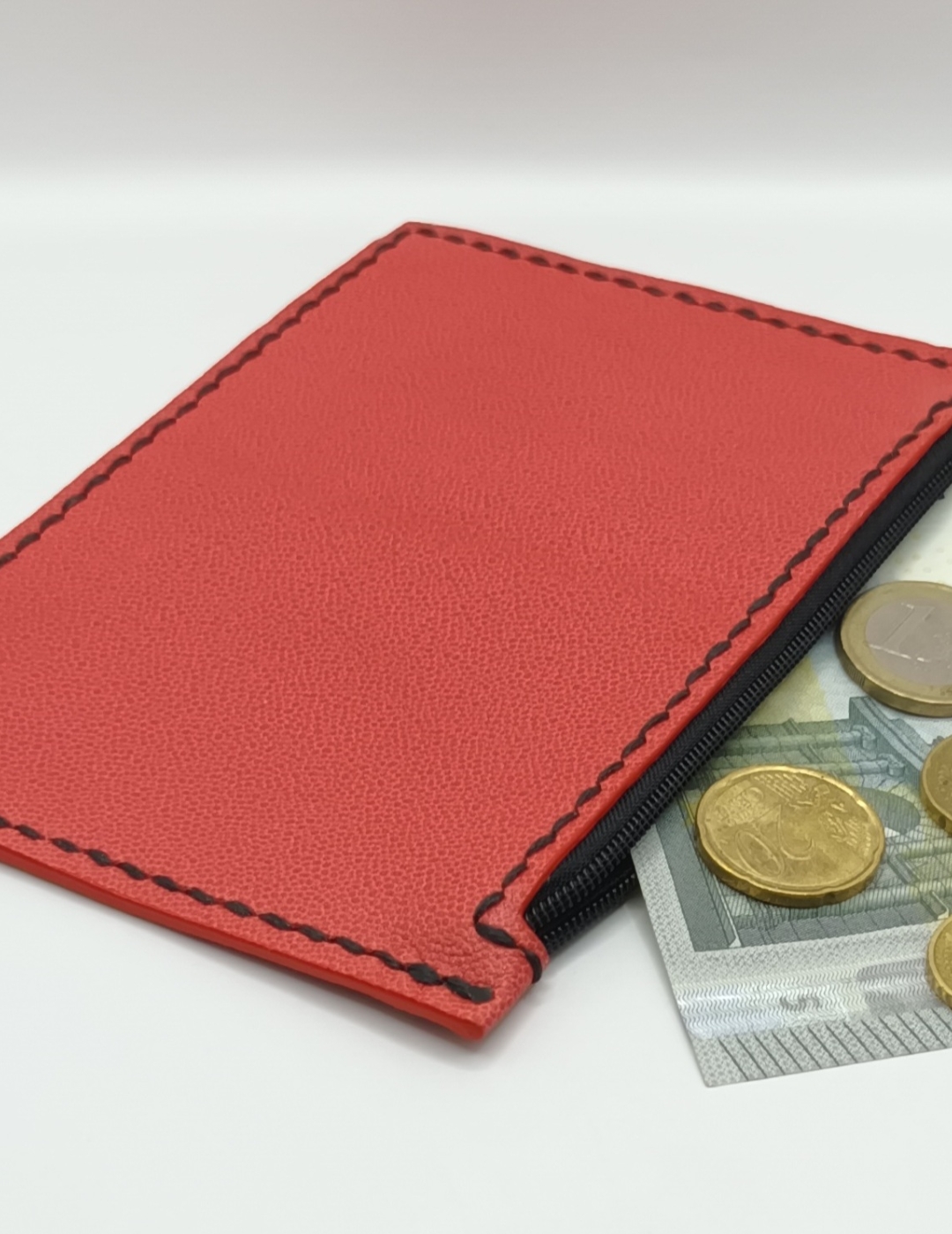 Porte-monnaie rouge et noir