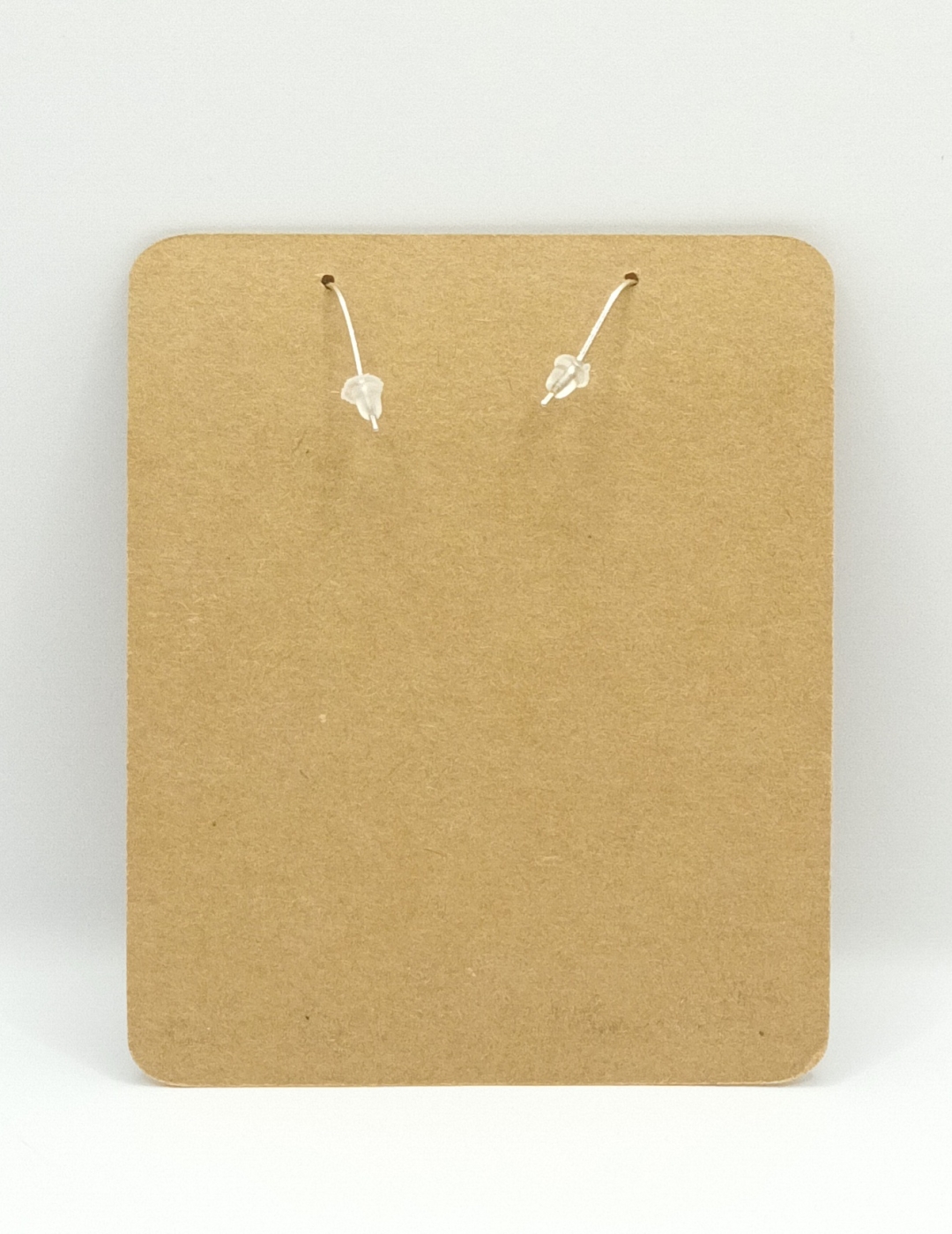 Boucles d’oreilles petite goutte en galuchat bleu foncé