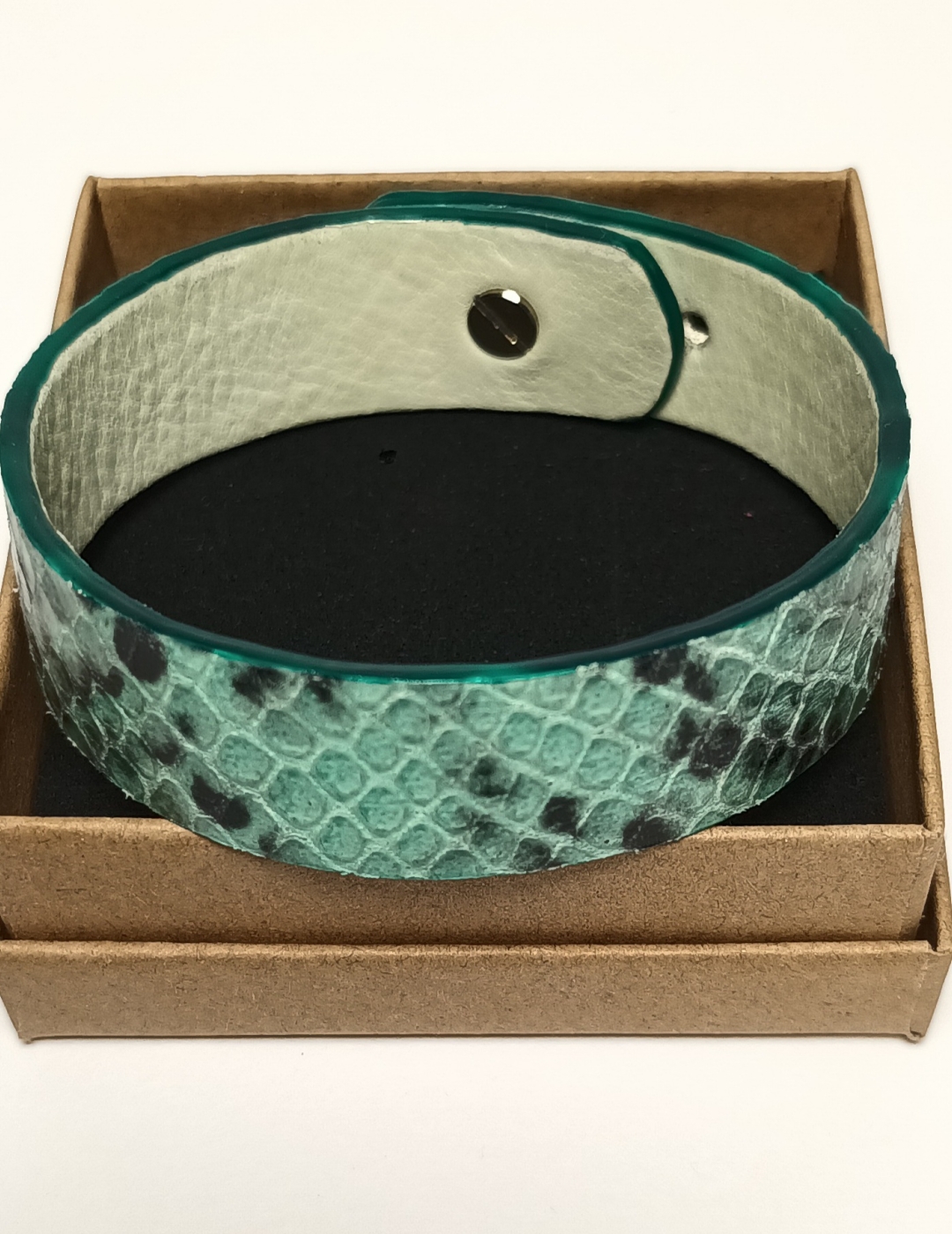 Bracelet vert menthe et noir