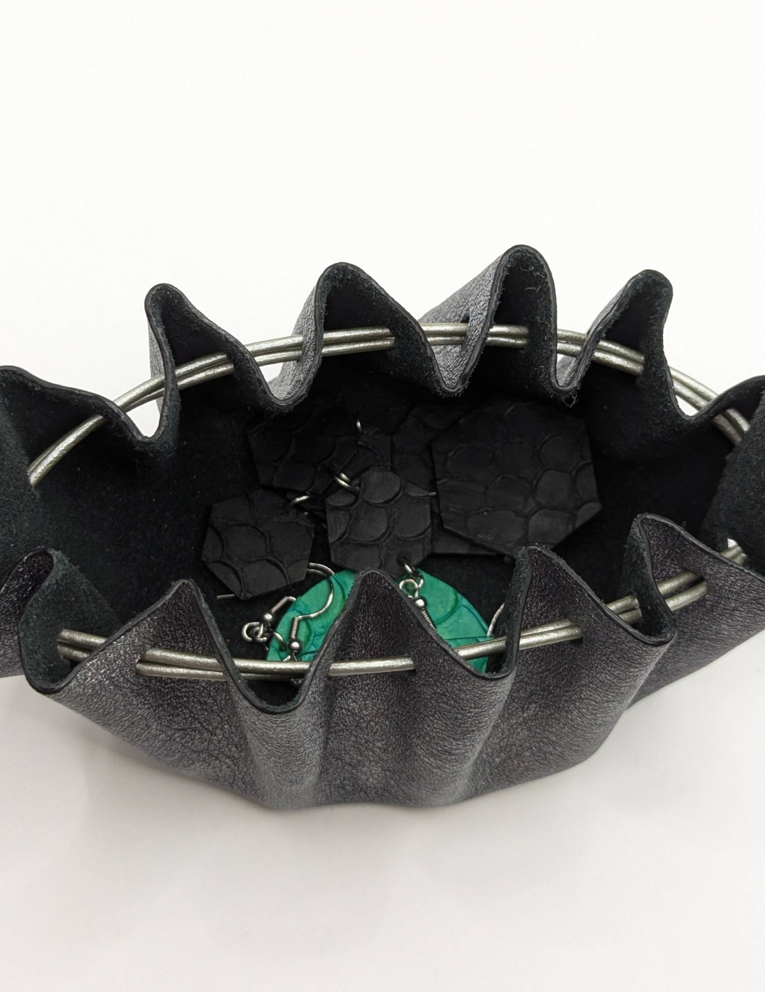 Grande bourse Argenté foncé