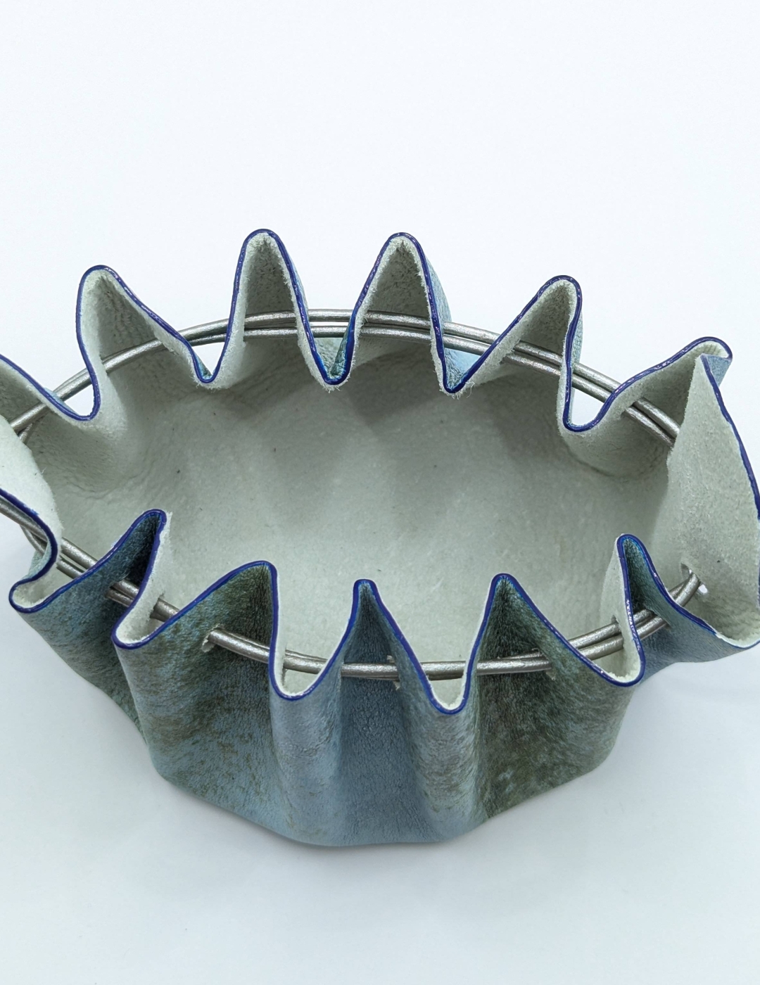 Grande bourse Bleu clair nuancé gris