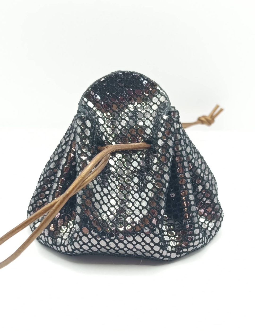 Grande bourse Noir A grosses paillettes