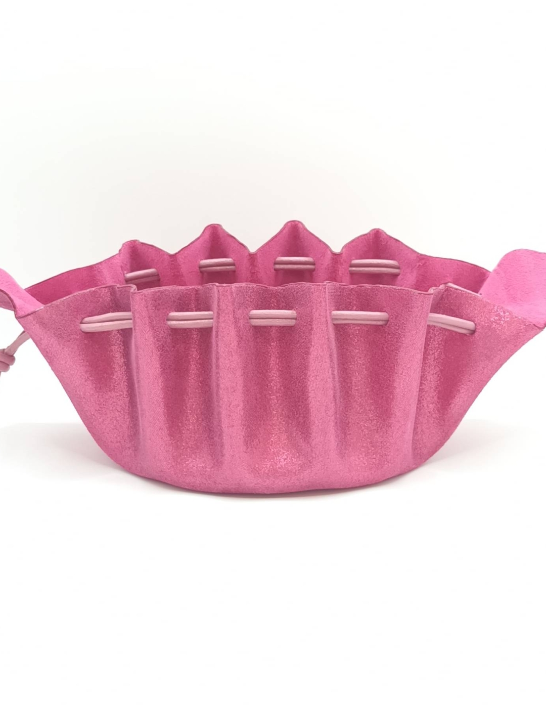 Grande bourse Rose métallisé