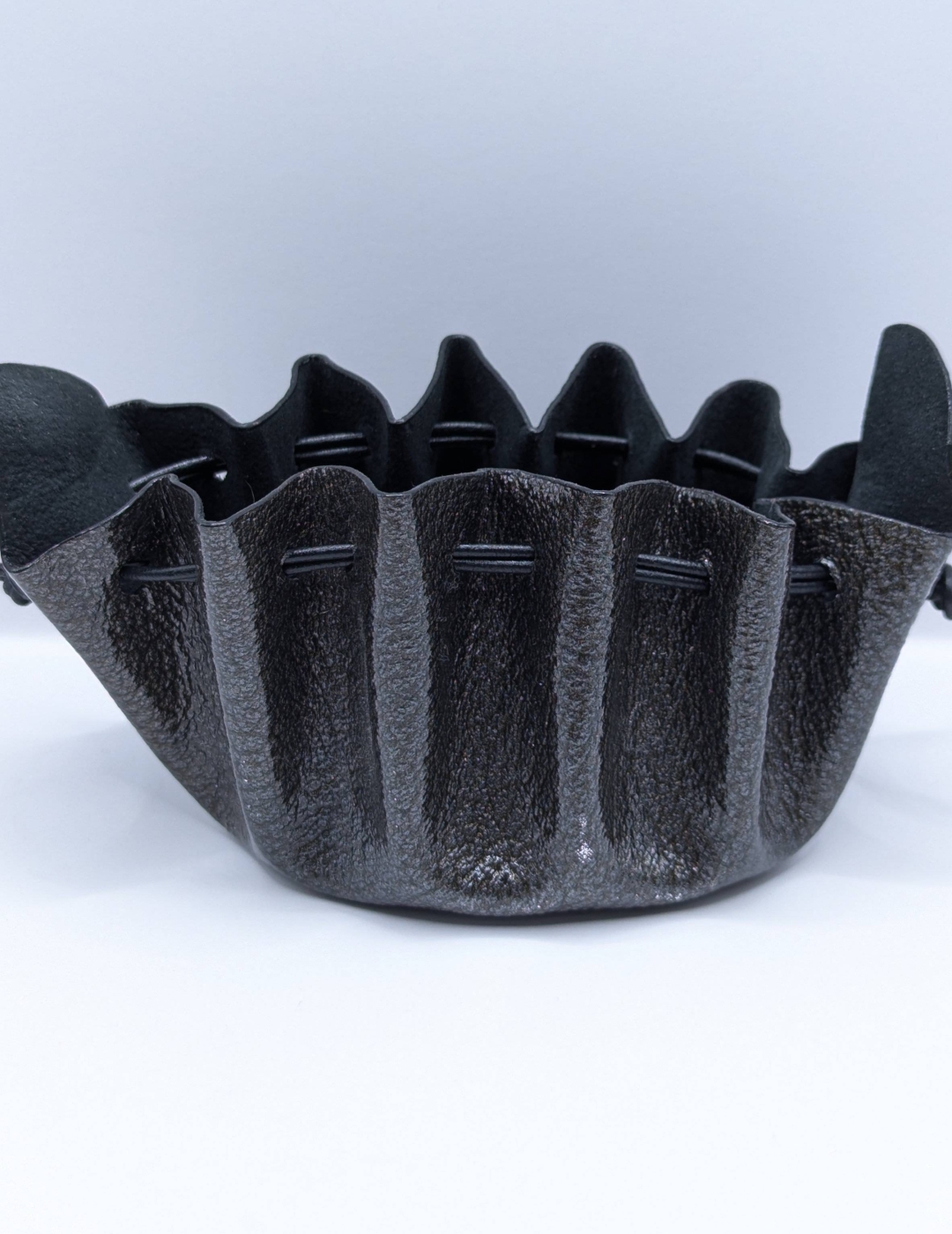 Grande bourse Noir Grainé vernis