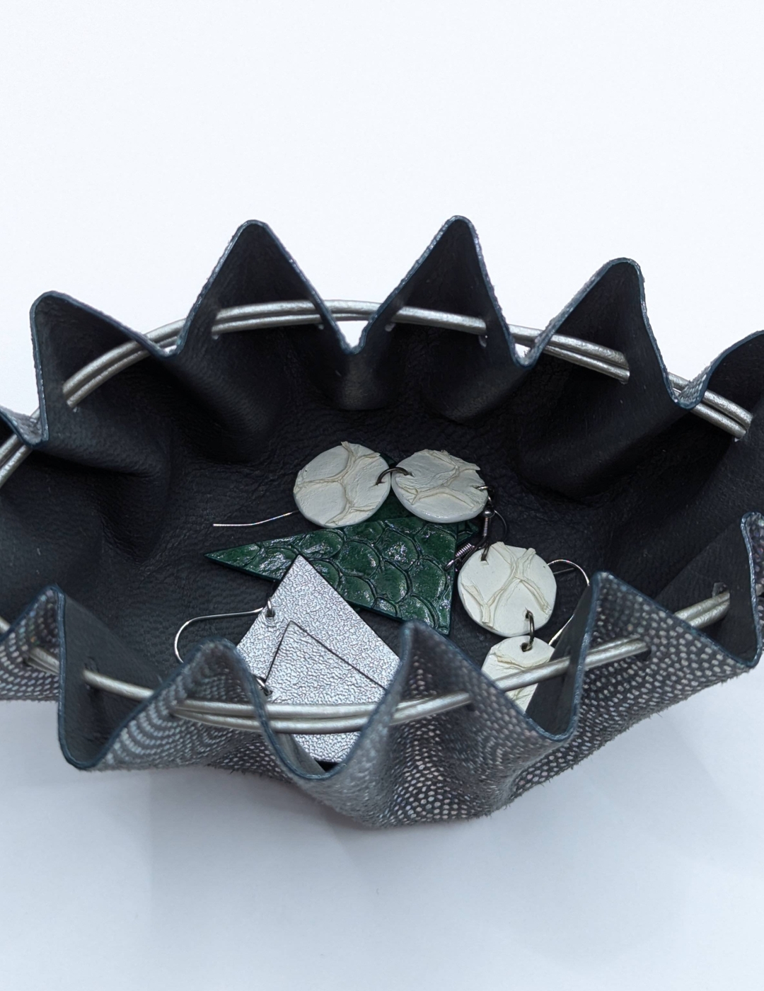 Grande bourse Argenté Pailleté