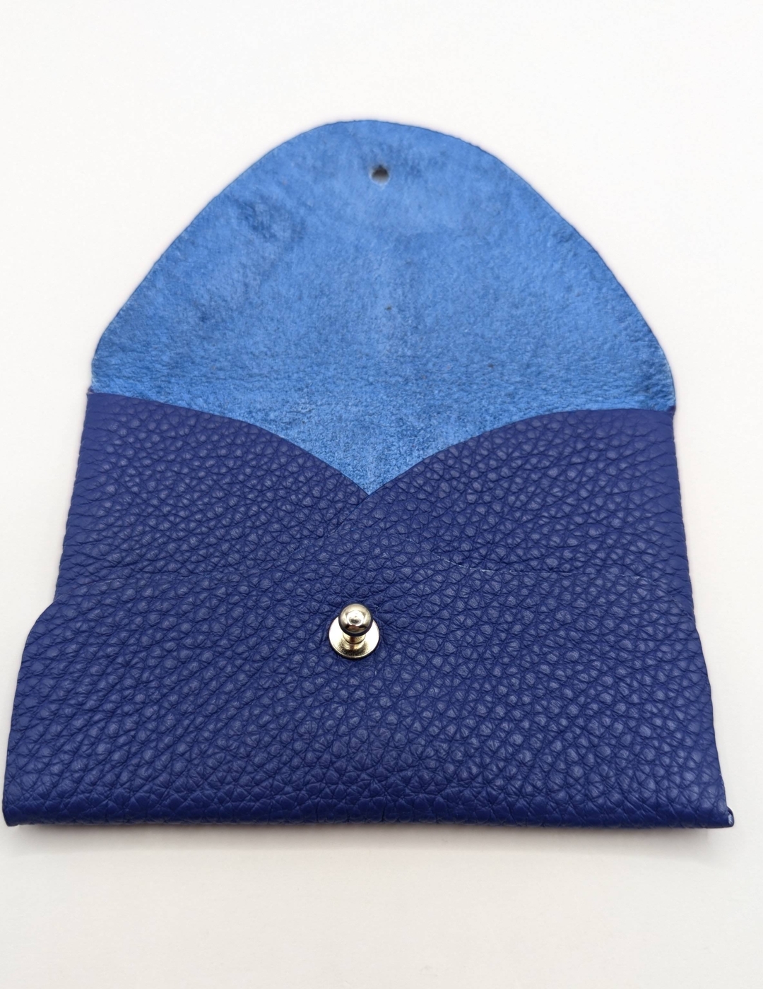 Porte-cartes Bleu roi grainé