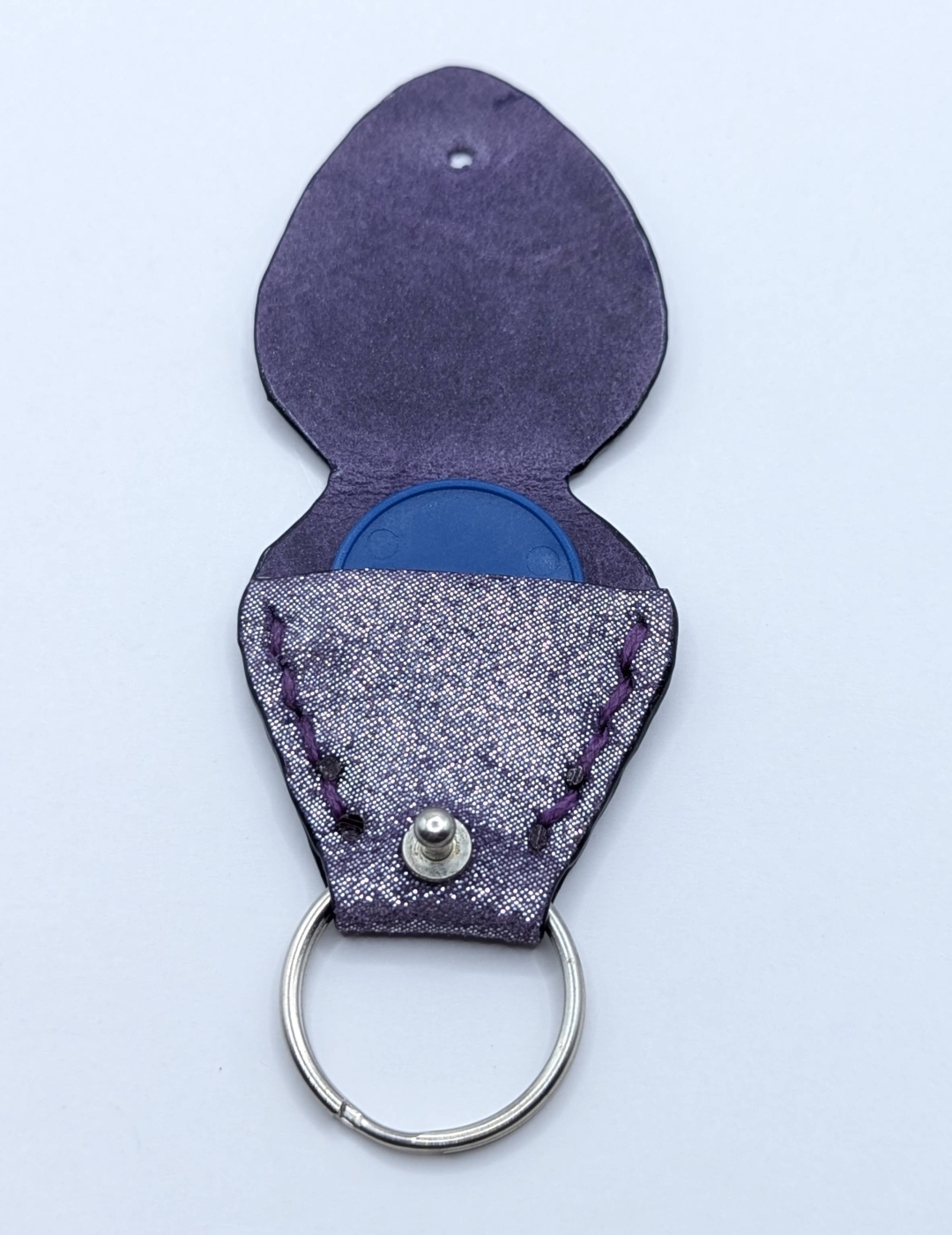 Étui à médiator Violet pailleté