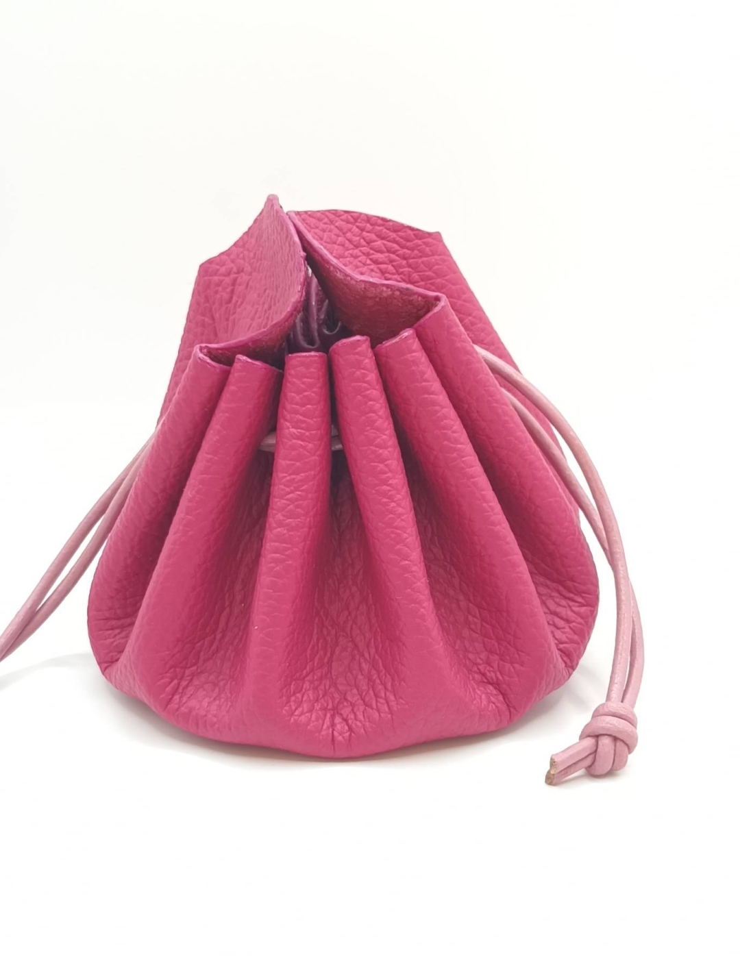 Grande bourse Rose foncé Grainé