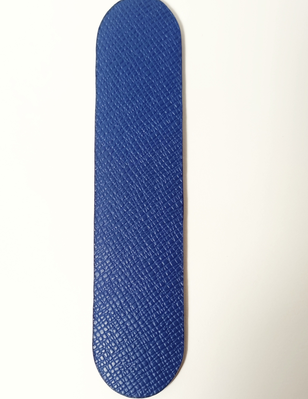 Marque-page léopard bleu velours et bleu marine