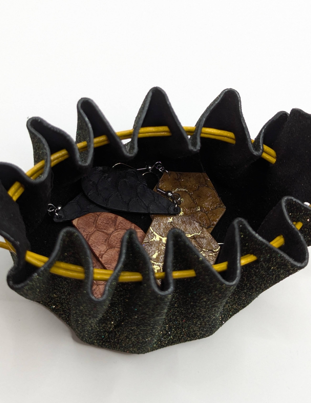 Grande bourse Noir Pailleté